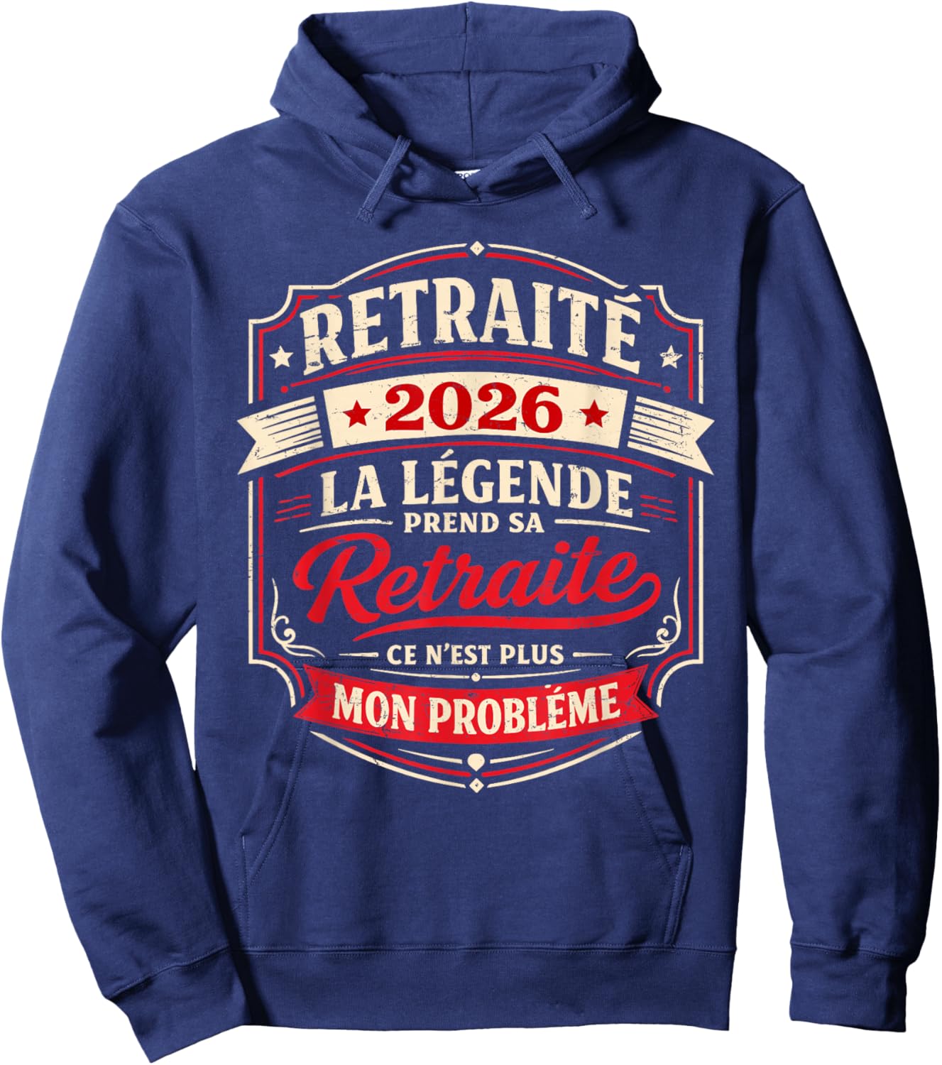 Retraité 2026 Homme Depart Retraite Humouristique Hoodie - Hoodie | Navy