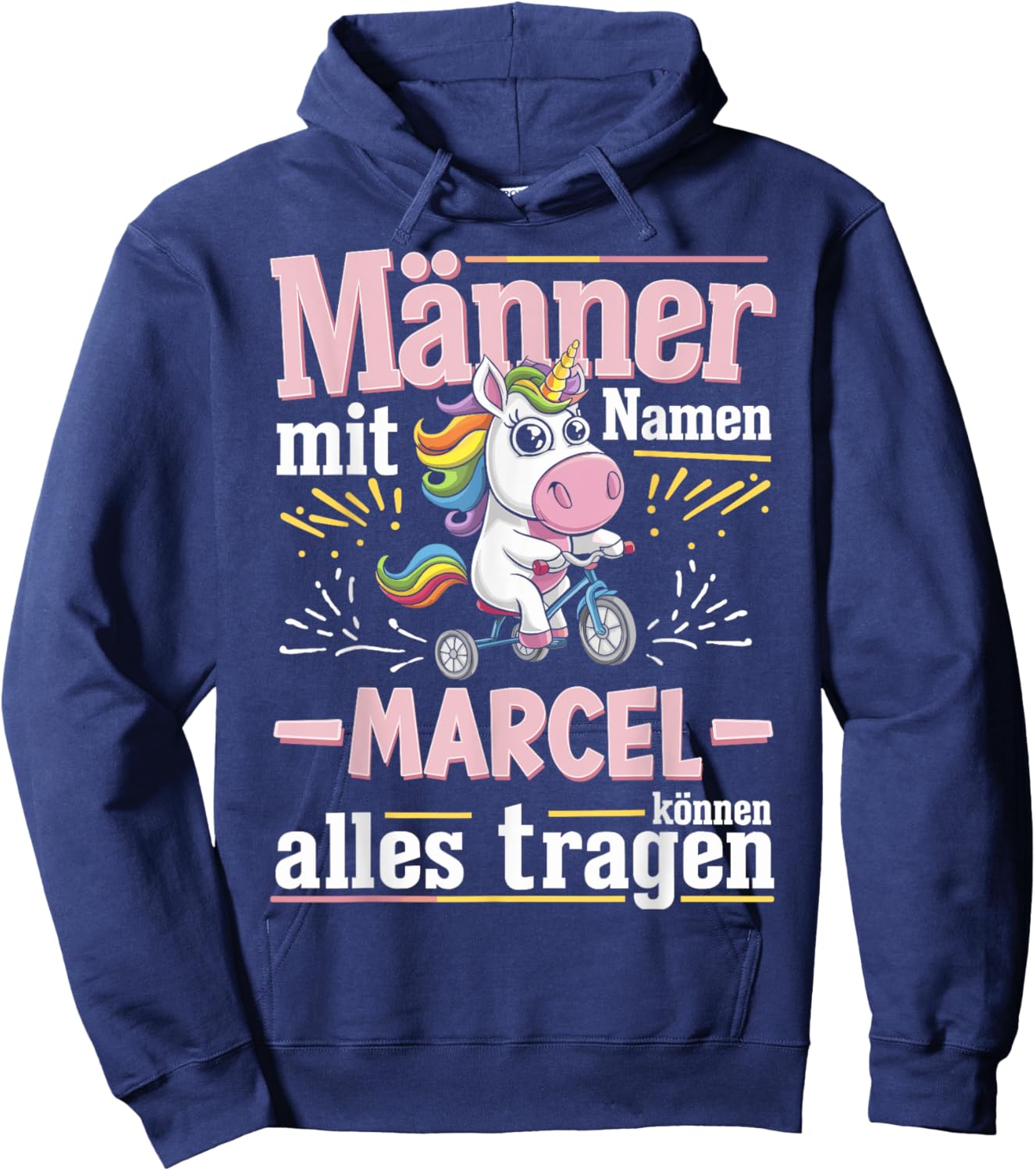 Männer Mit Namen Marcel Vorname Marcel Geburtstag Hoodie - Hoodie | Navy