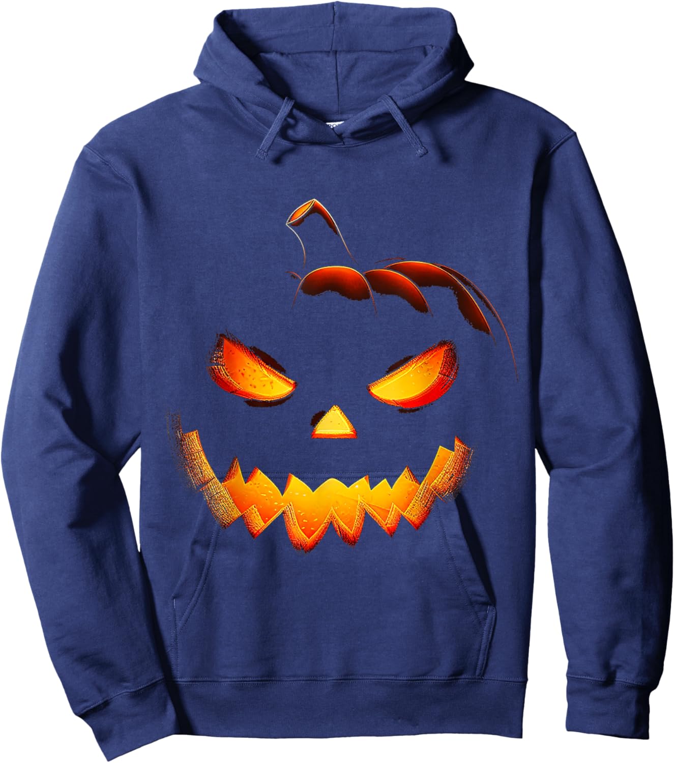 Pumpkin Costume Halloween Spooky Art Pumpkin Hoodie - Hoodie | Navy