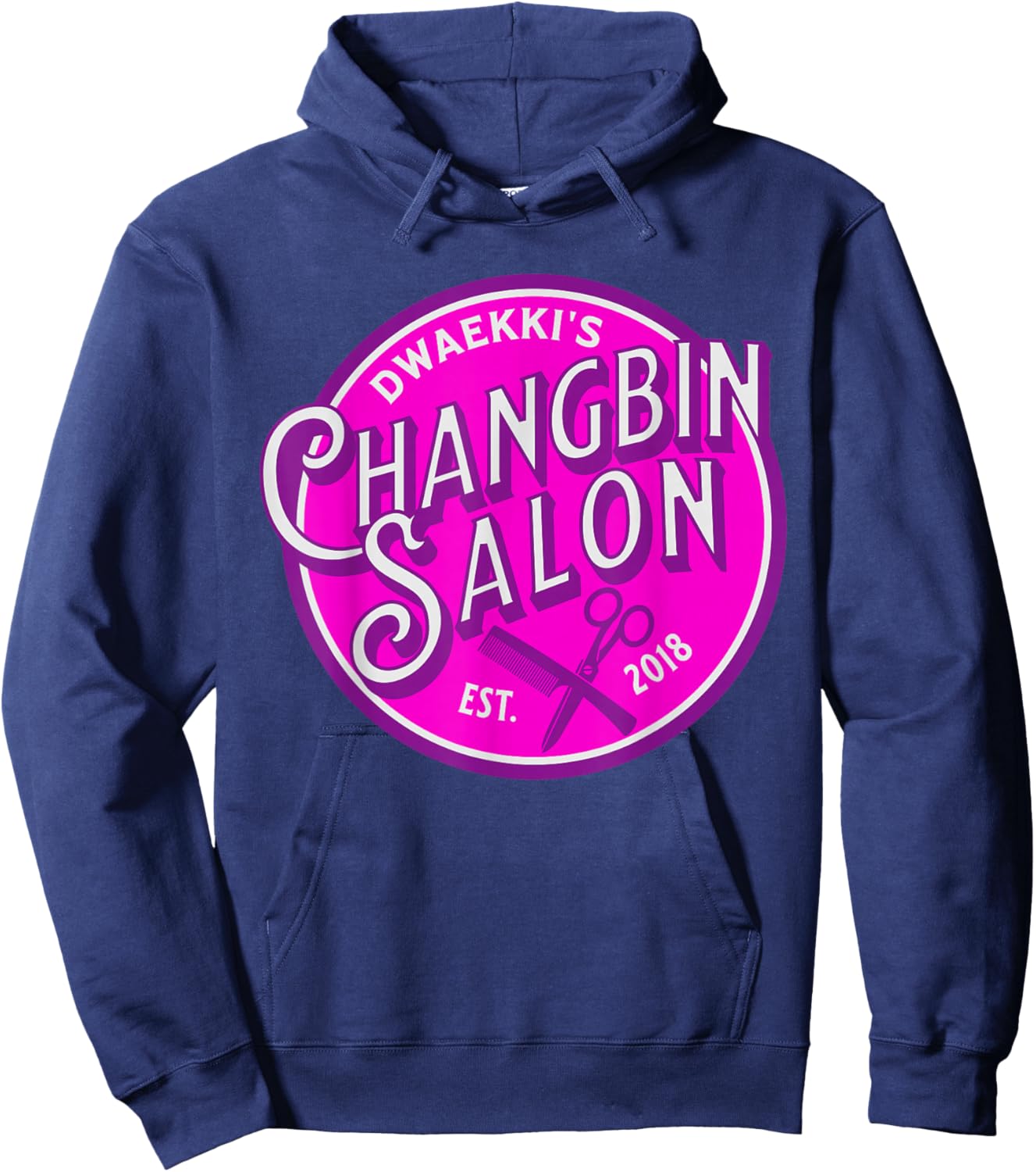 Changbin Salon Binnie SKZ Meme Design for Stay Hoodie - Hoodie | Navy
