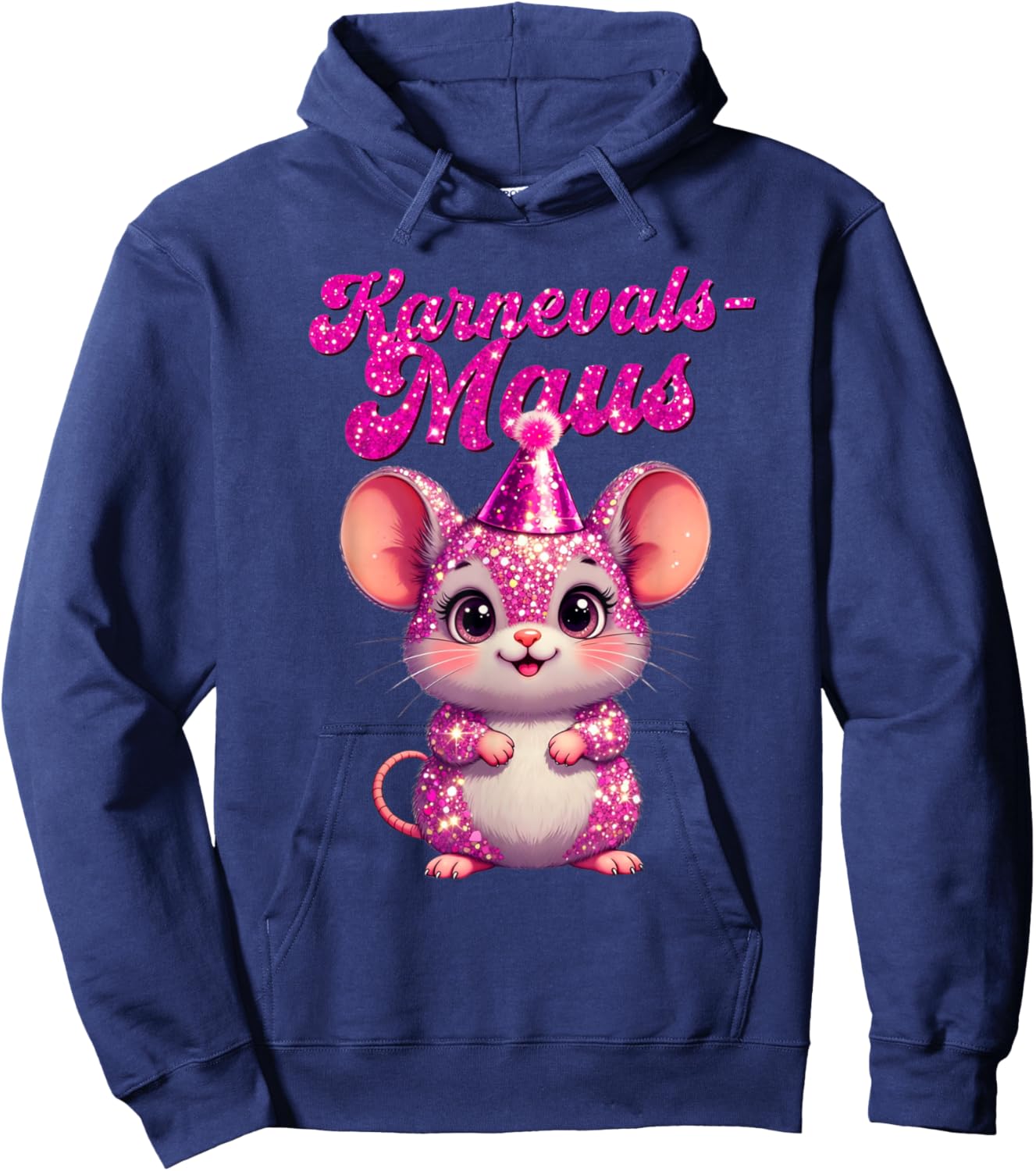Carnival Mouse Cute Fancy Dress Motif and Children Hoodie - Hoodie | Navy