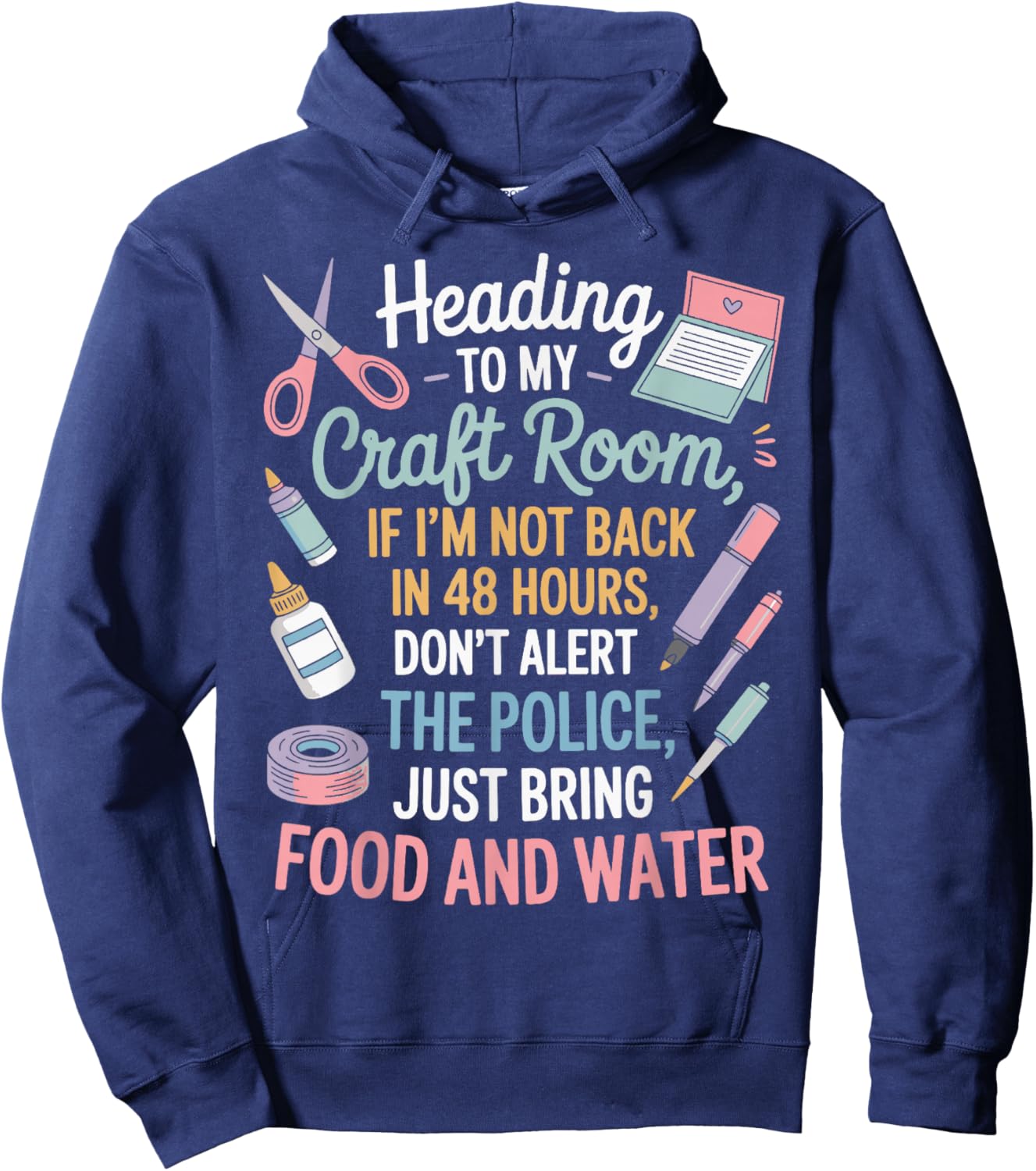 Scrapbooking Crafty Hoodie - Hoodie | Navy