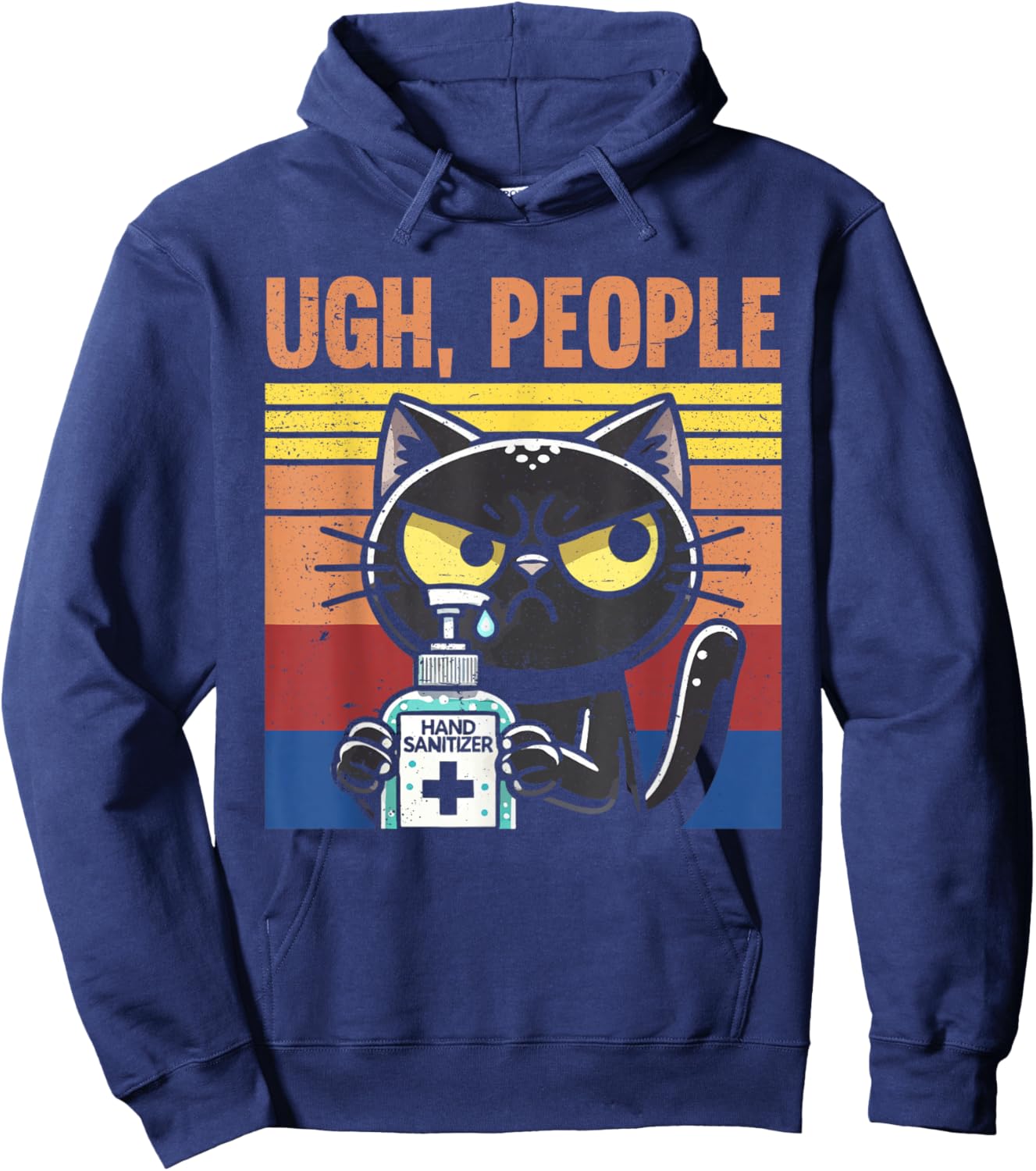 Germaphobe anti-germ hand sanitizer Hoodie - Hoodie | Navy