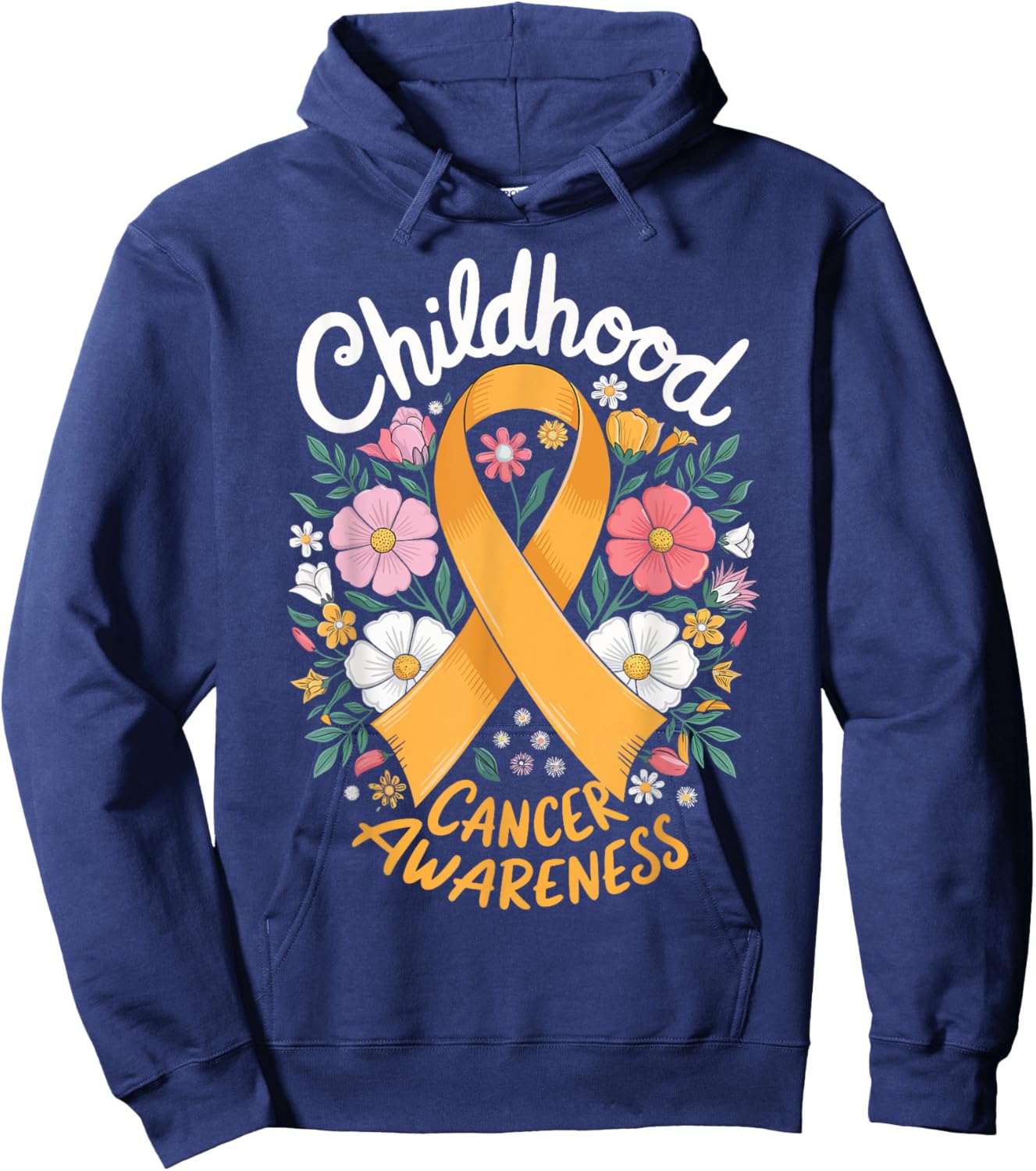 Childhood Cancer Awareness Hoodie - Hoodie | Navy