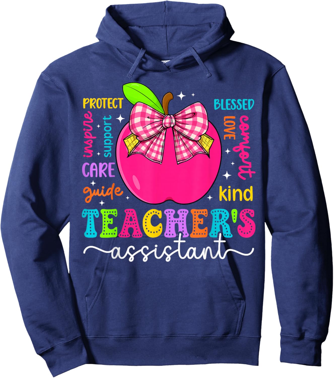 Teacher's Assistant Teaching Assistant Teacher Assistant Hoodie - Hoodie | Navy