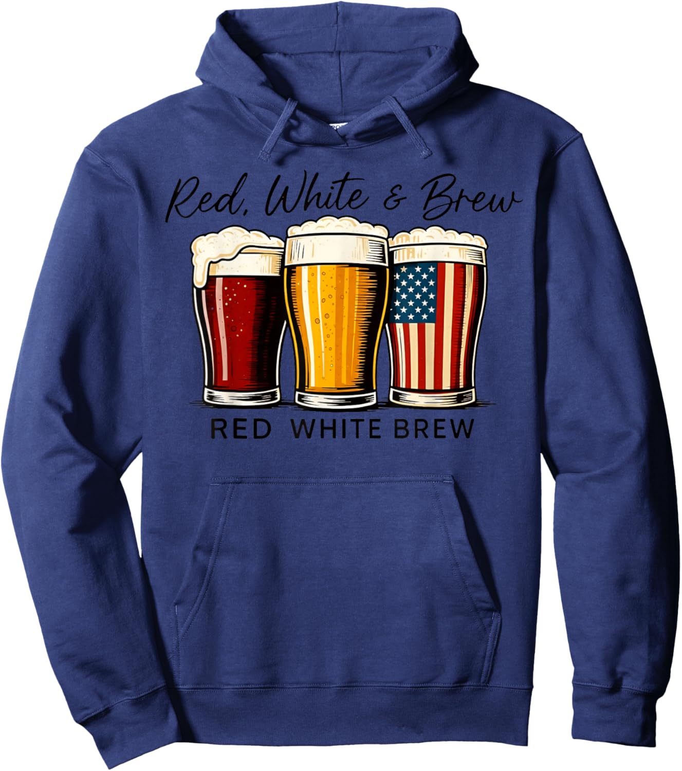 Red White & Brew Red White Brew Hoodie - Hoodie | Navy