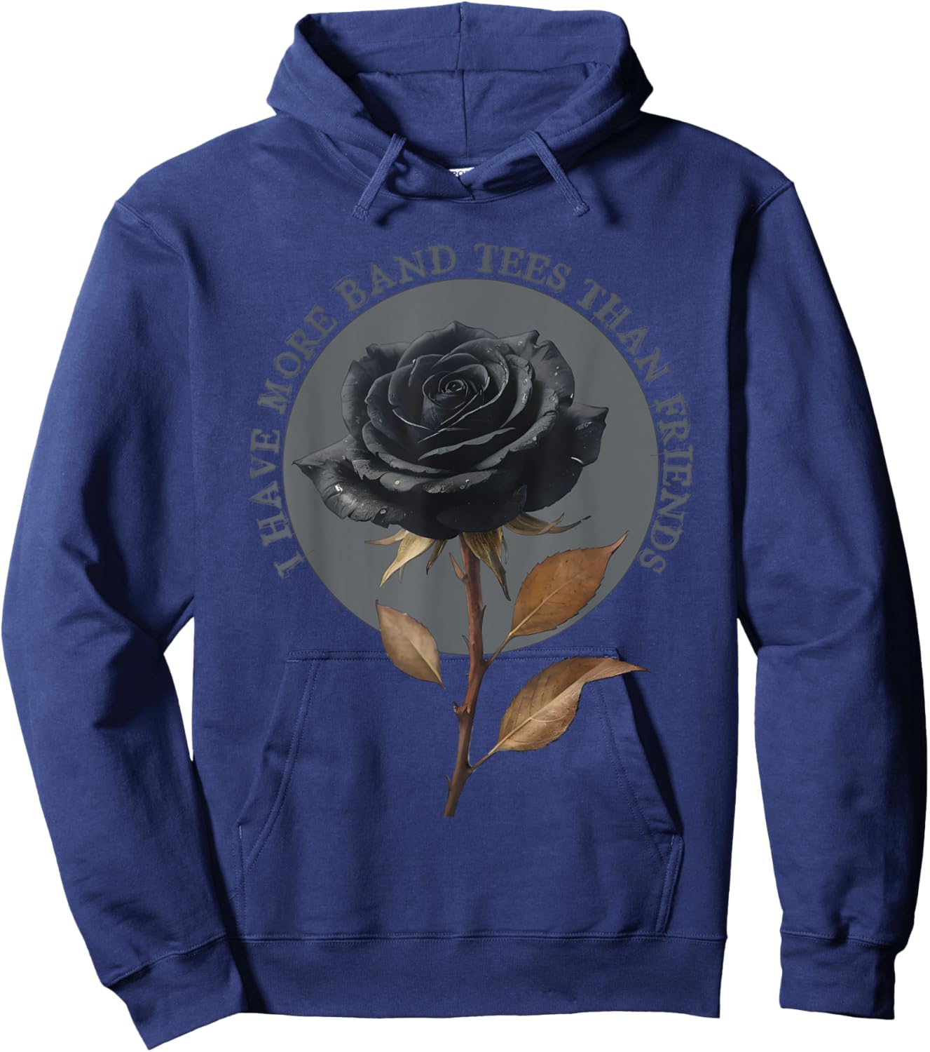 I have more band than friends Goth Punk Emo Gift Hoodie - Hoodie | Navy