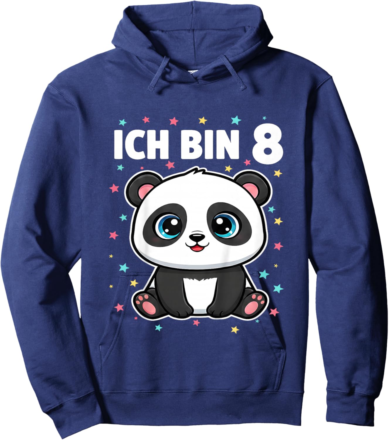 Ich Bin 8 - Süßes Panda Kindergeburtstag Junge Mädchen Hoodie - Hoodie | Navy