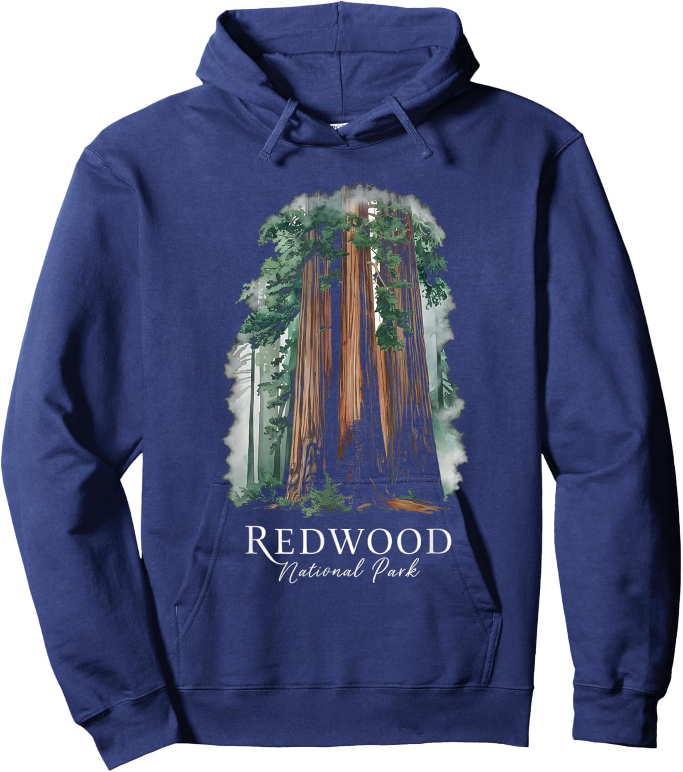 Redwood National Park Souvenir California Outdoors Nature Hoodie - Hoodie | Navy