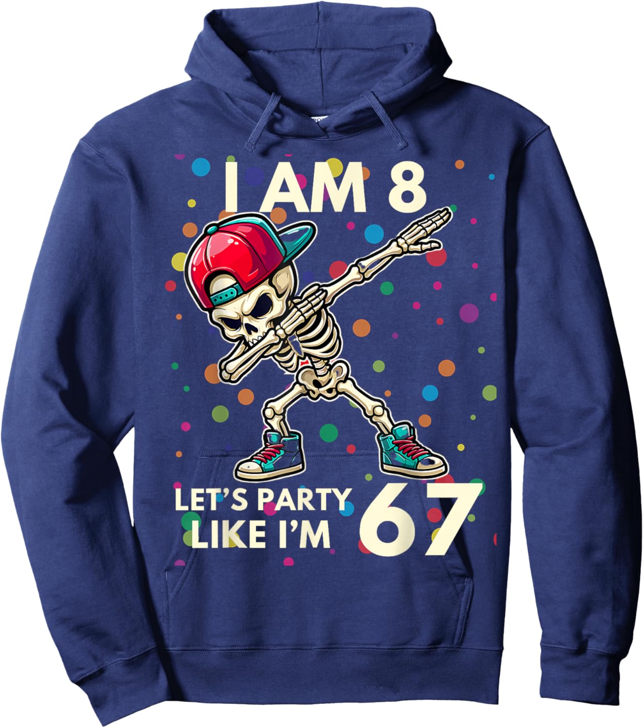 Ich Bin 8 Jahre alt, 8. Geburtstag 67, Party wie ich 6, 7 Junge, Kinder Hoodie - Hoodie | Navy