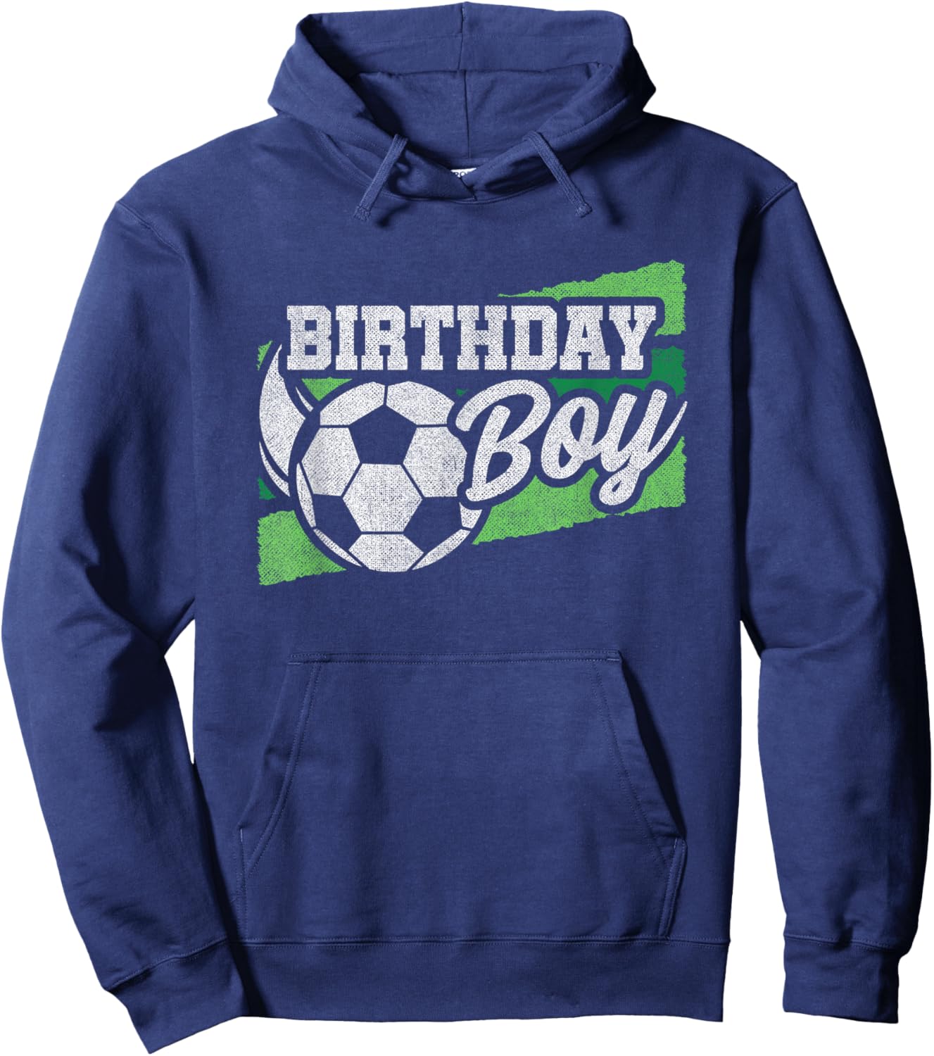 Soccer Party - Kids Soccer Birthday Party - Birthday Boy Hoodie - Hoodie | Navy