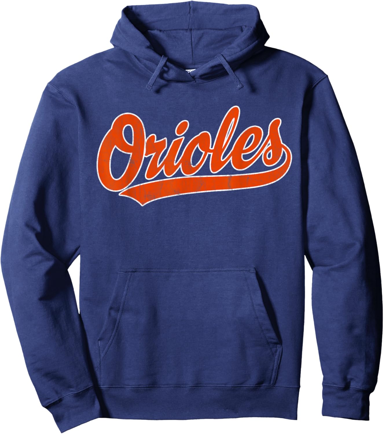 Retro Oriole Vintage Athletic Design Men Kids Hoodie - Hoodie | Navy