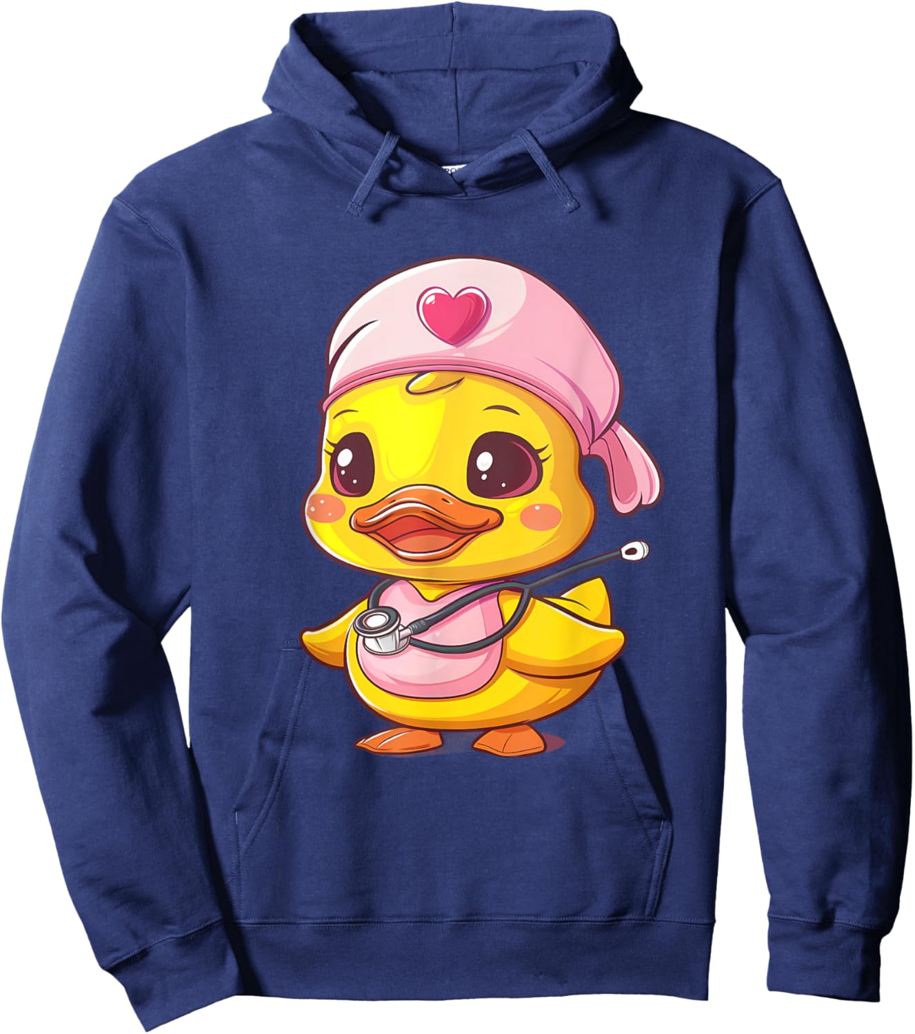 Medical Rubber Duck Stethoscope Nursing Rubber Duck Nurse Hoodie - Hoodie | Navy