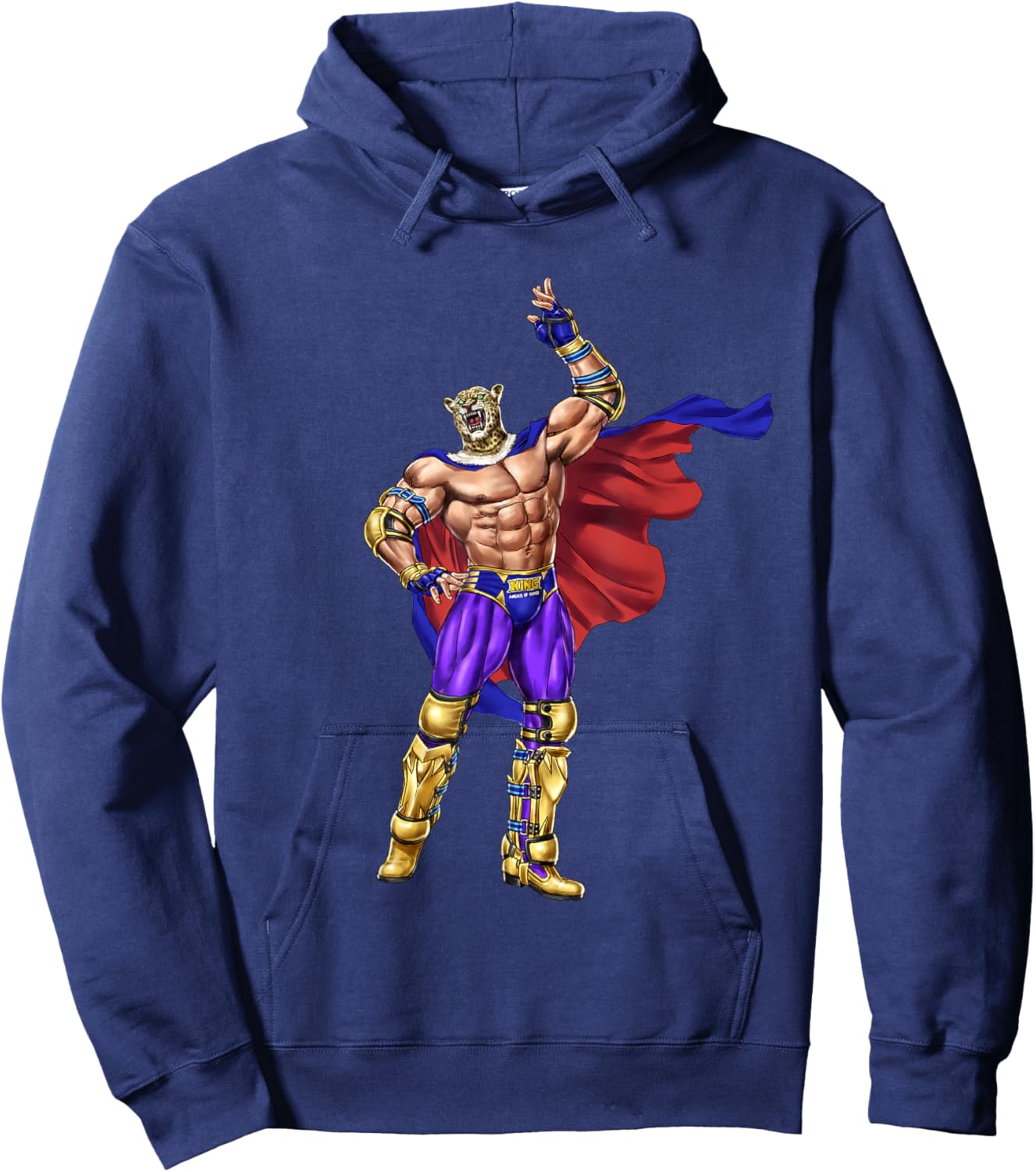 Bandai Namco Entertainment Inc. TEKKEN7 KING 004 , Small, Black Hoodie - Hoodie | Navy