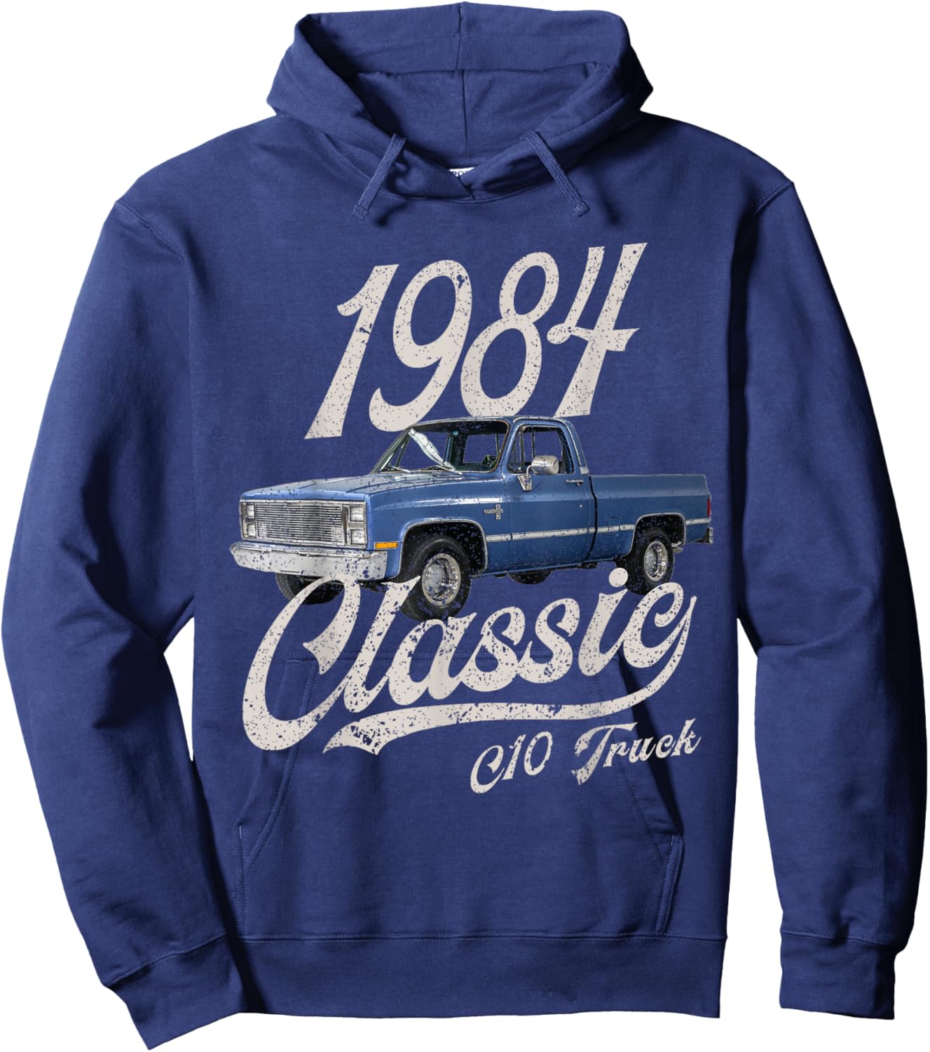 1984 84 C10 Truck Hoodie - Hoodie | Navy