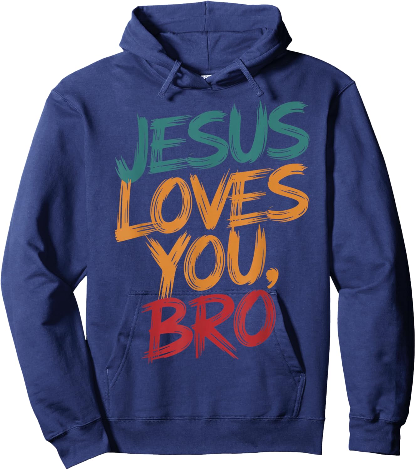 Christian Boy Jesus Loves You Bro Trust God Saves Me Toddler Hoodie - Hoodie | Navy