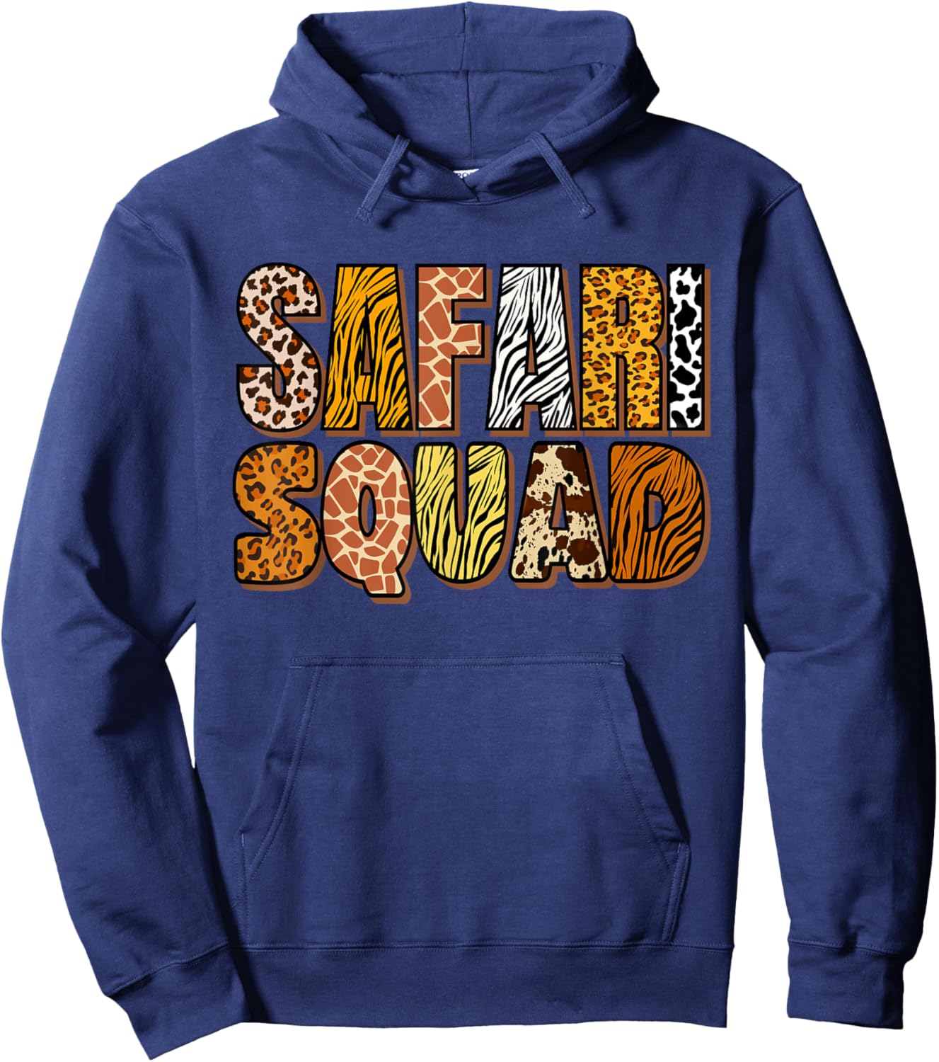 Safari Squad Africa Animal Skin for Boys Girls Children Men Hoodie - Hoodie | Navy