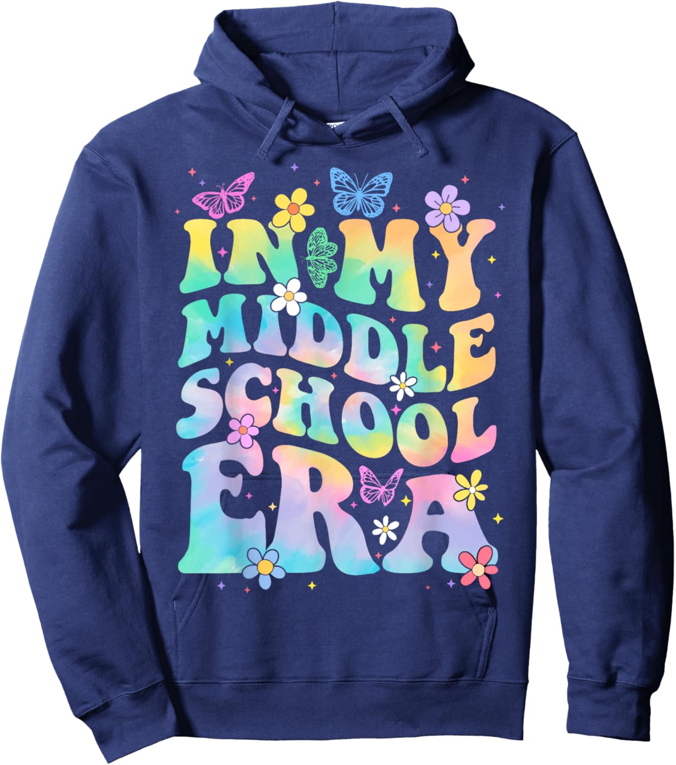 In My Middle School Era Back To School Outfits For Teacher Men Women Girls Kids Hoodie - Hoodie | Navy