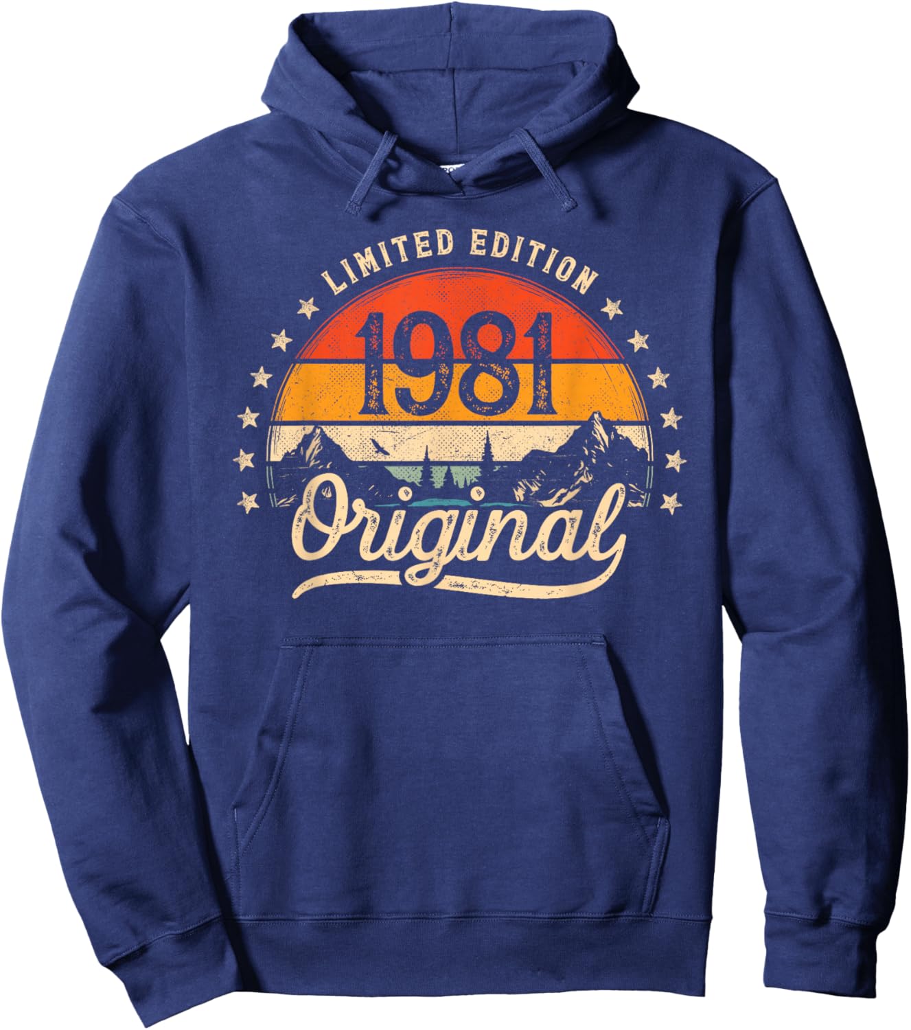 Limited Edition Original 1981 Vintage 45. Geburtstag Mann Hoodie - Hoodie | Navy