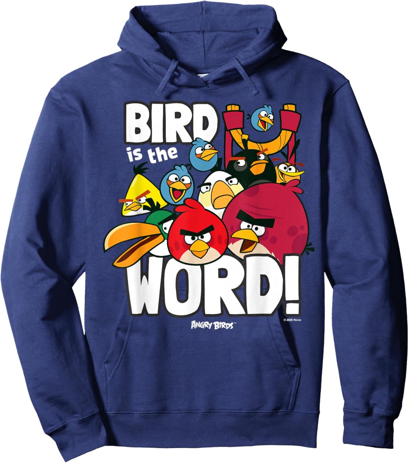 Angry Birds Group Bird is the Word Hoodie - Hoodie | Navy