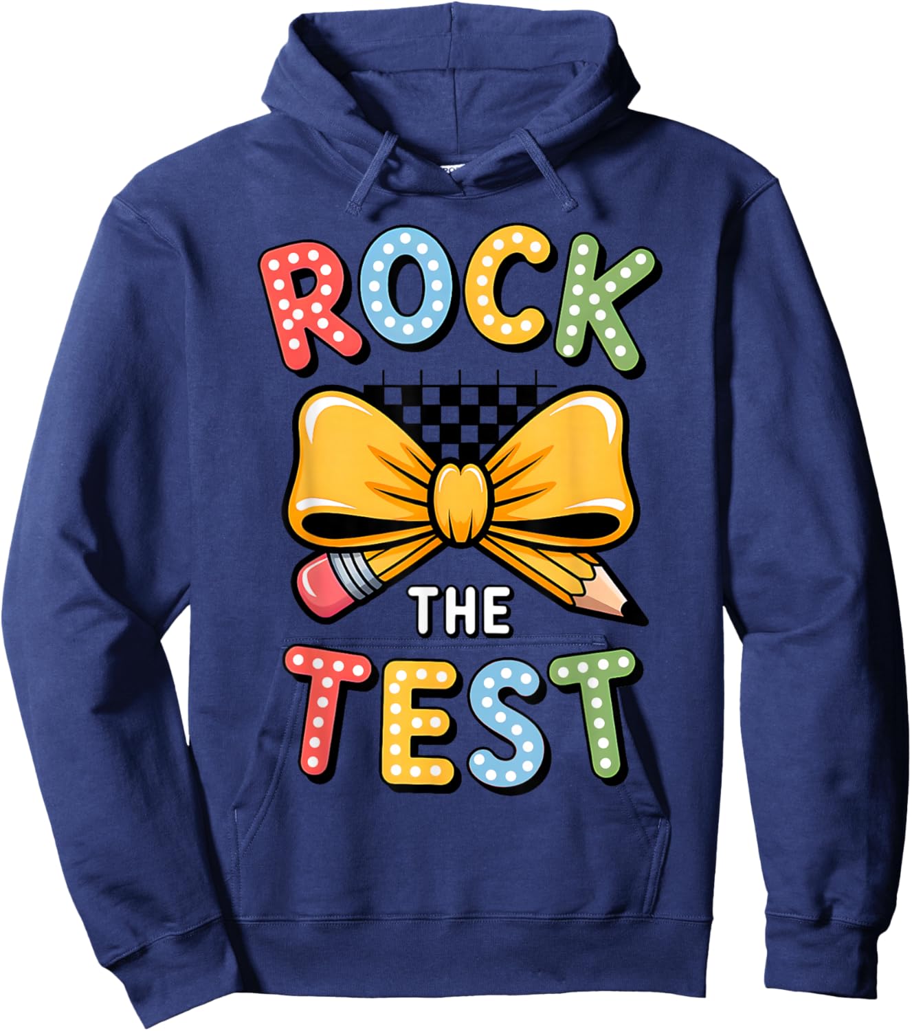 Groovy Test Day Rock The Test Girls Testing Day You Got This Hoodie - Hoodie | Navy