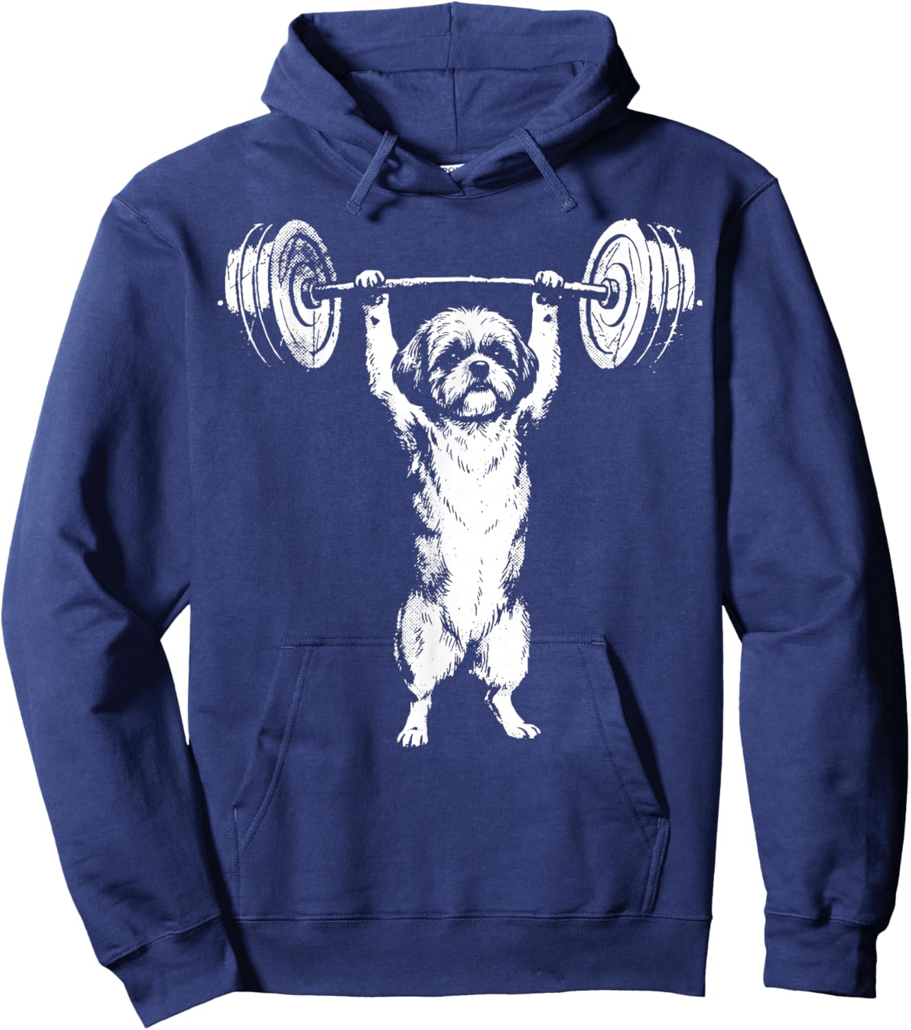 Shih Tzu Weightlifting Hoodie - Hoodie | Navy