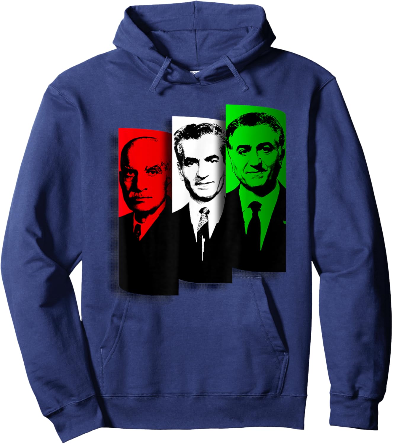 Shahs of Iran Pahlavi Monarchy Persian Leaders Hoodie - Hoodie | Navy