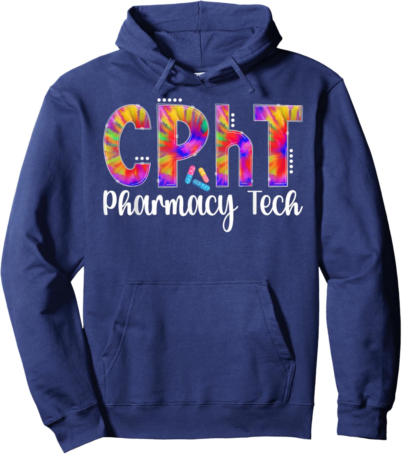 CPhT Certified Pharmacy Tech Appreciation Hoodie - Hoodie | Navy