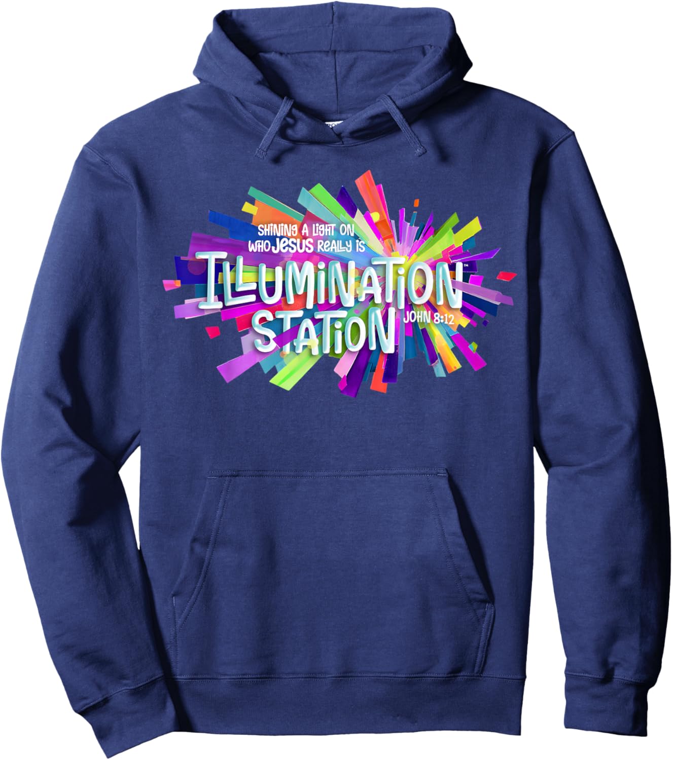 Illumination Station VBS 2026 Bible Jesus Christian Lights Hoodie - Hoodie | Navy