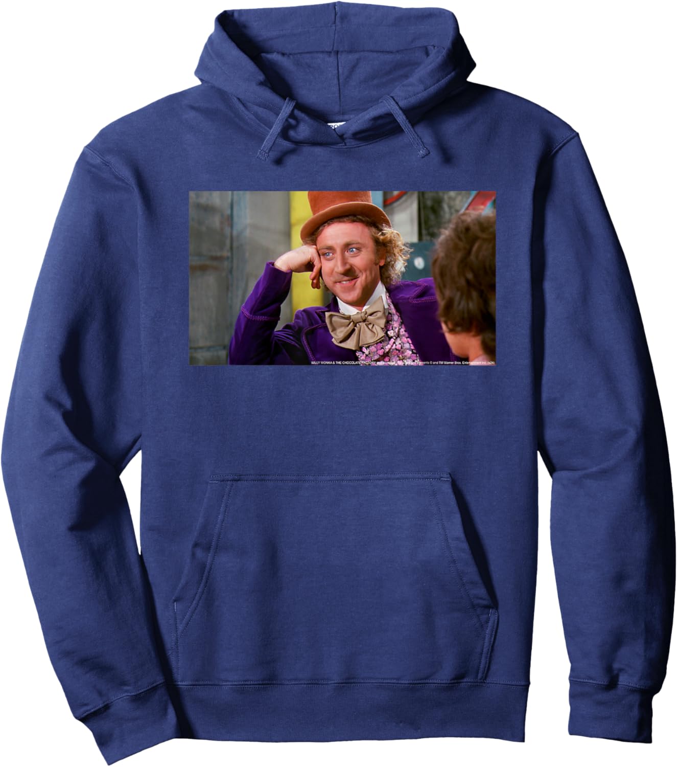Willy Wonka and The Chocolate Factory Wonka Meme Movie Hoodie - Hoodie | Navy