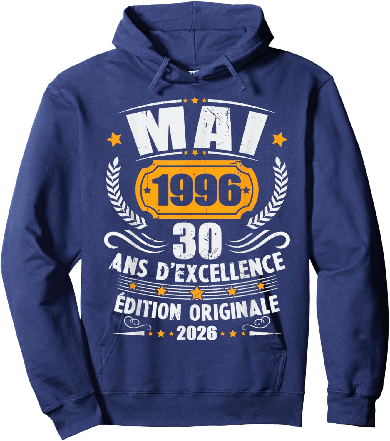 Vintage Mai 1996 Cadeau Anniversaire 30 Ans Hommes Femmes Hoodie - Hoodie | Navy