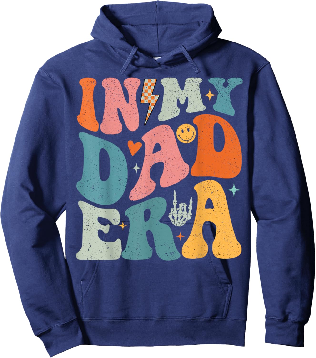 In My Dad Era Father's Day Shirt For Dad Papa Grandpa Hoodie - Hoodie | Navy