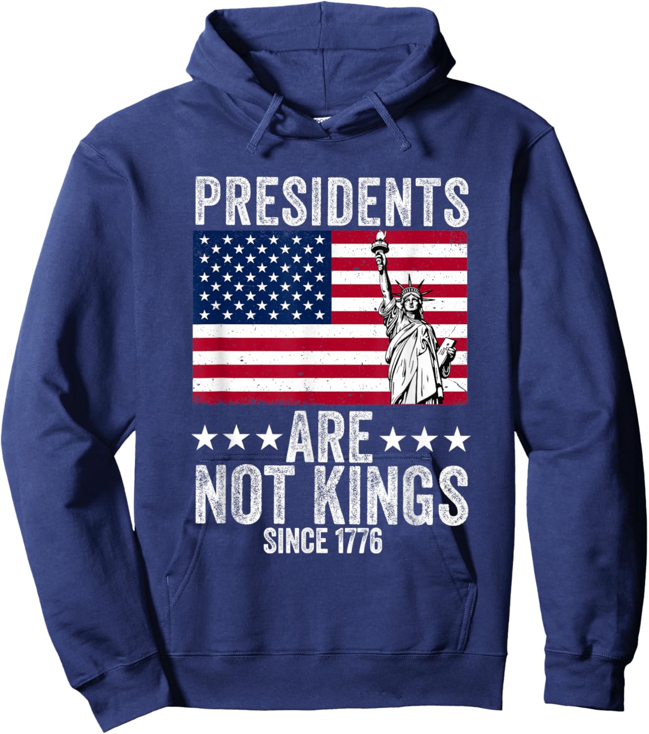 USA Flag Democracy Hoodie - Hoodie | Navy