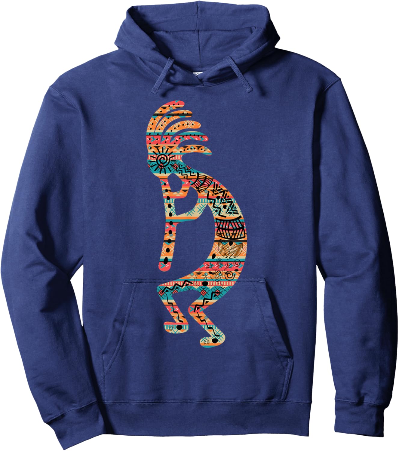 Kokopelli Native American Southwest Tribe Indigenous Pride Hoodie - Hoodie | Navy