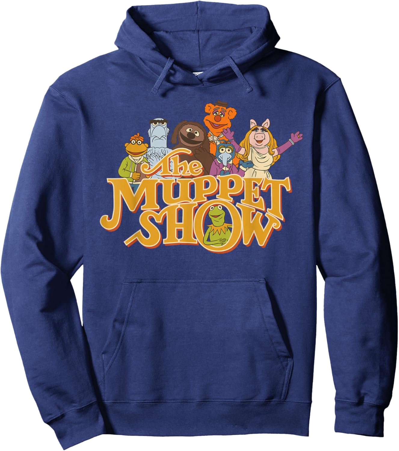 Disney The Muppet Show 50th Anniversary Logo and Muppets Hoodie - Hoodie | Navy