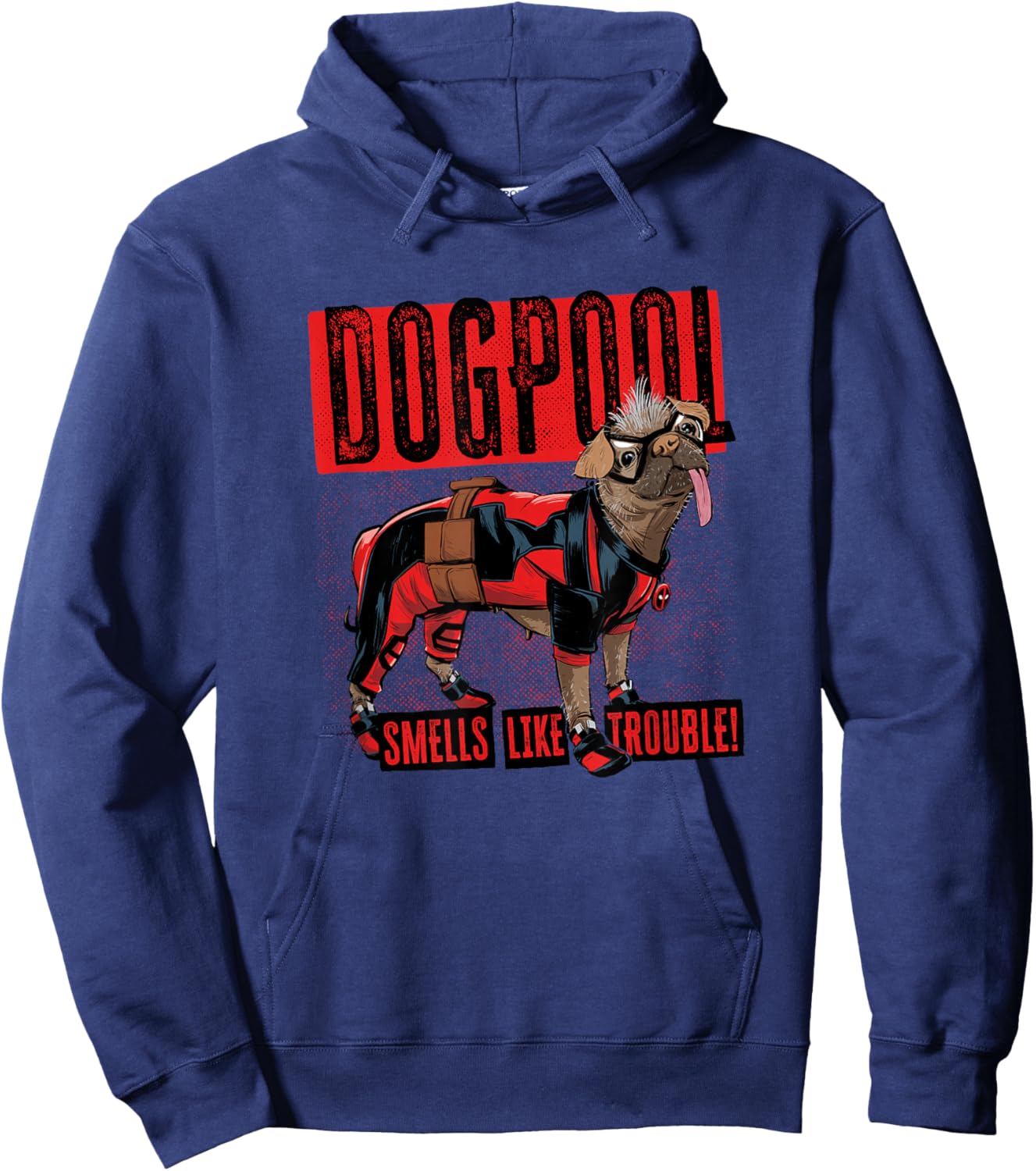 Marvel Studios Deadpool & Wolverine Dogpool Smells Trouble Hoodie - Hoodie | Navy