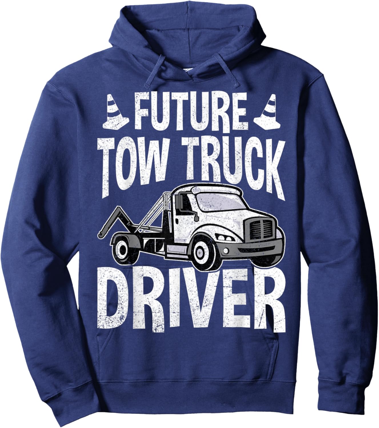 Tow Truck Driving Student - Future Tow Truck Driver Gifts Hoodie - Hoodie | Navy
