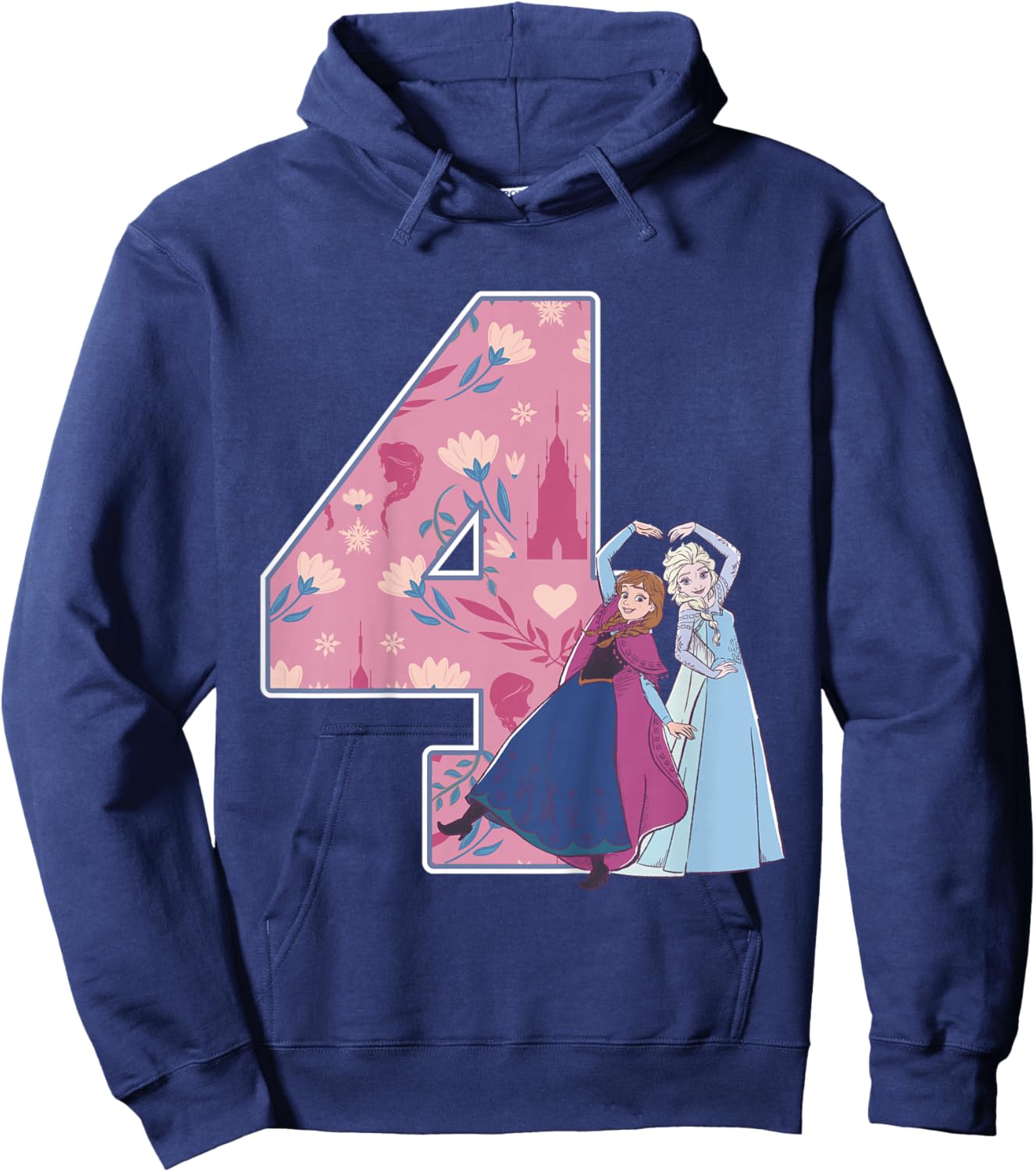 Frozen Sisters 4 Geburtstag Hoodie - Hoodie | Navy