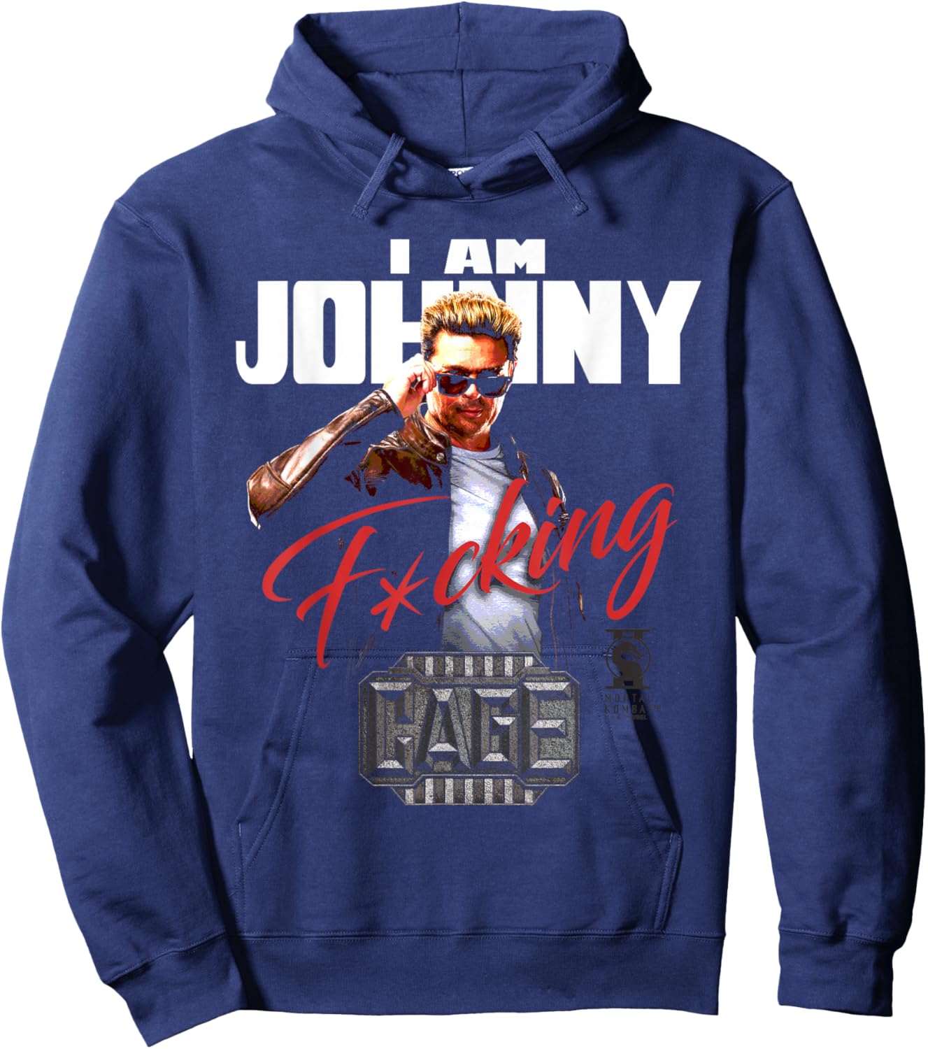 Mortal Kombat 2 I Am Johnny Cage Hoodie - Hoodie | Navy