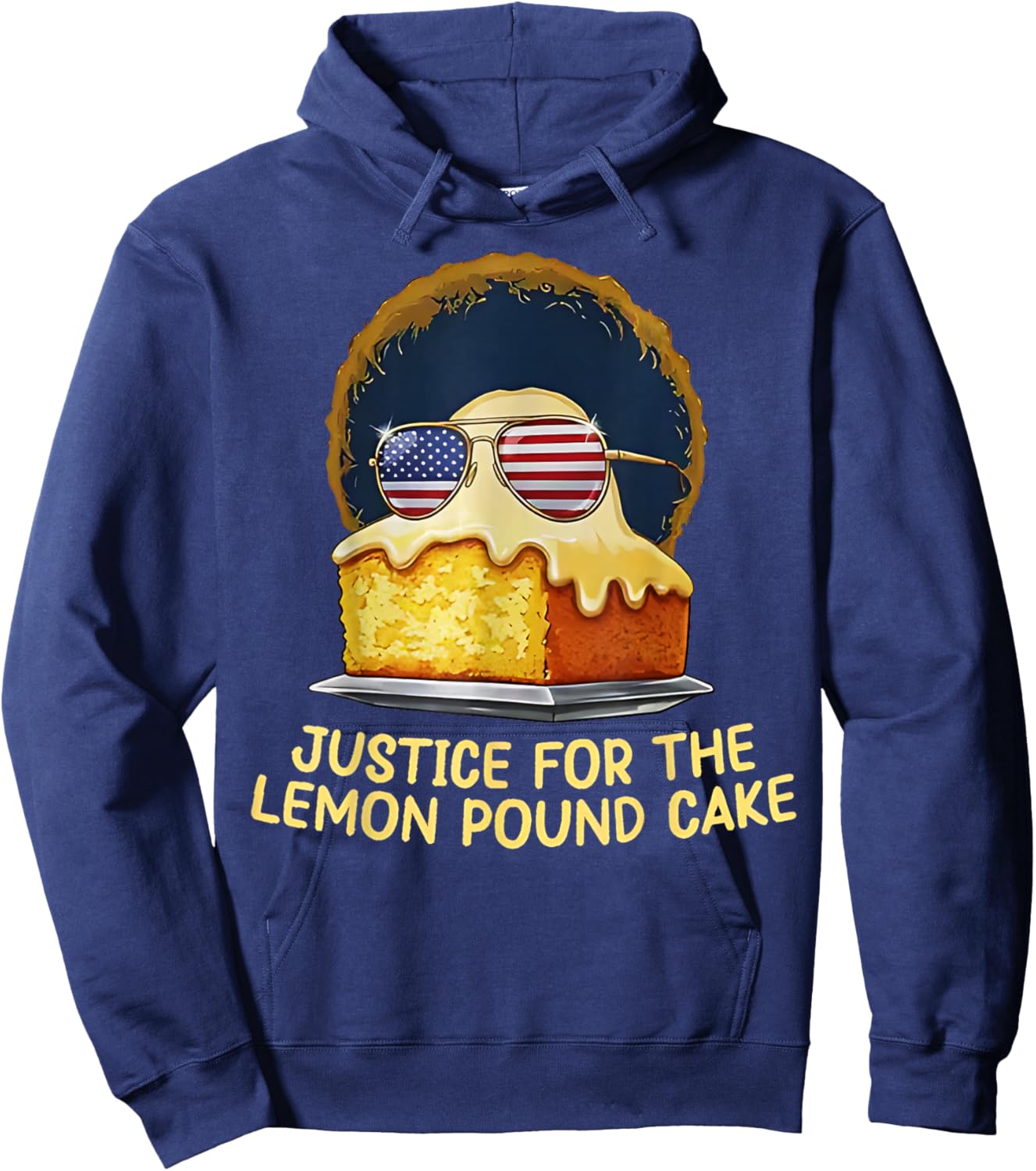 Justice for Lemon Pound Cake Funny Viral Meme Hoodie - Hoodie | Navy
