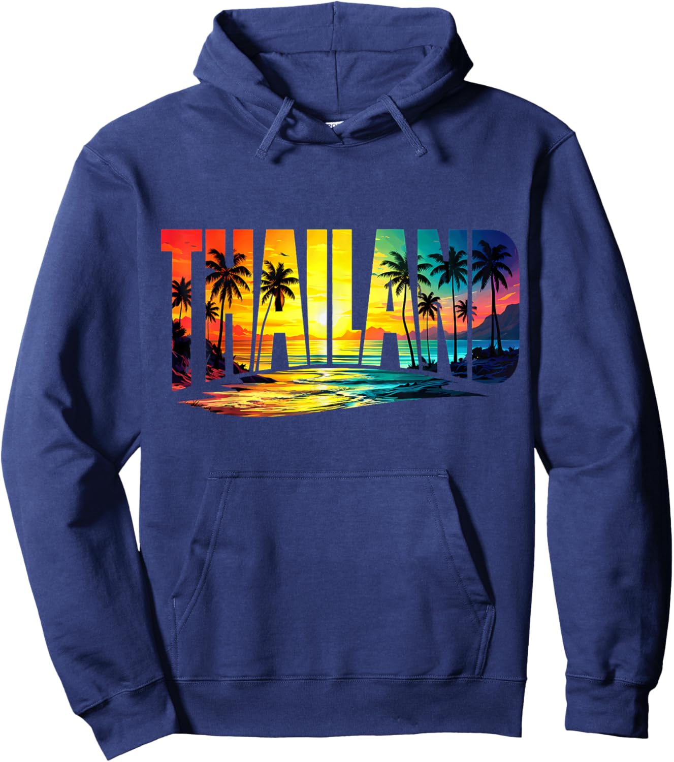Thaïlande Souvenirs de Vacances Vintage Hoodie - Hoodie | Navy