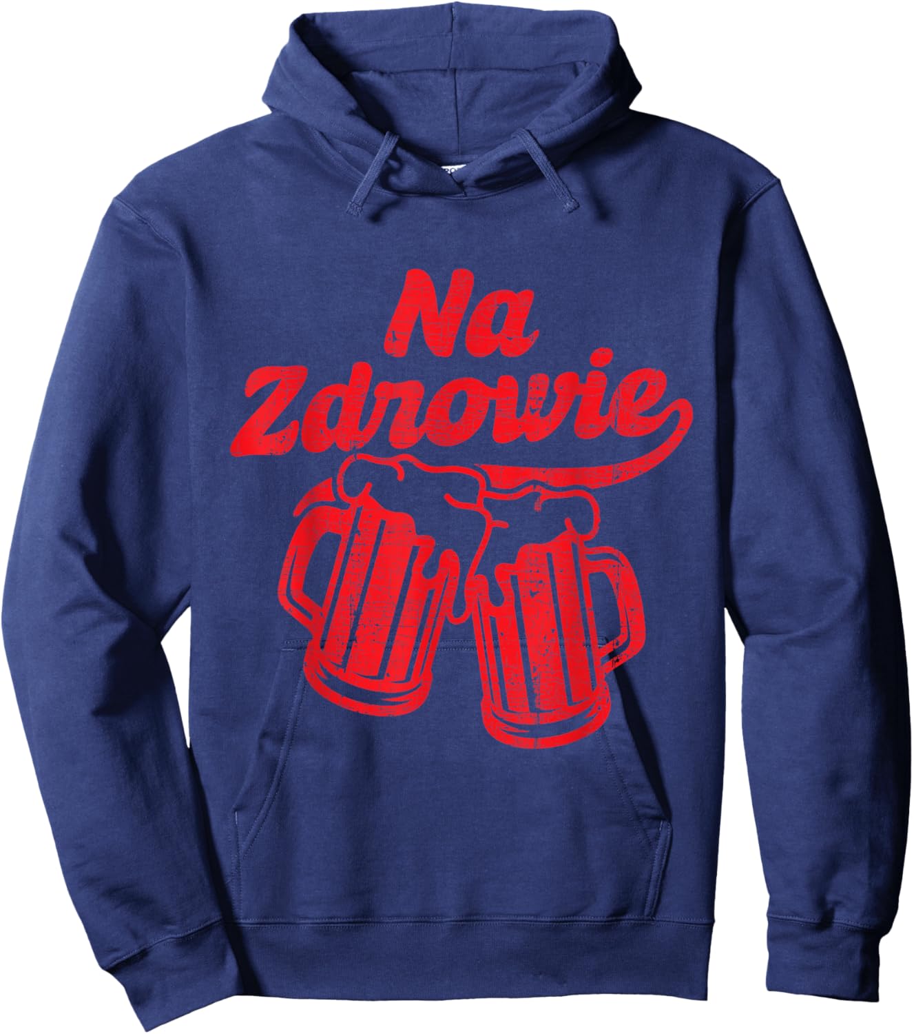 Dyngus Day Na Zdrowie Christmas Polish Poland Beer Polska Hoodie - Hoodie | Navy