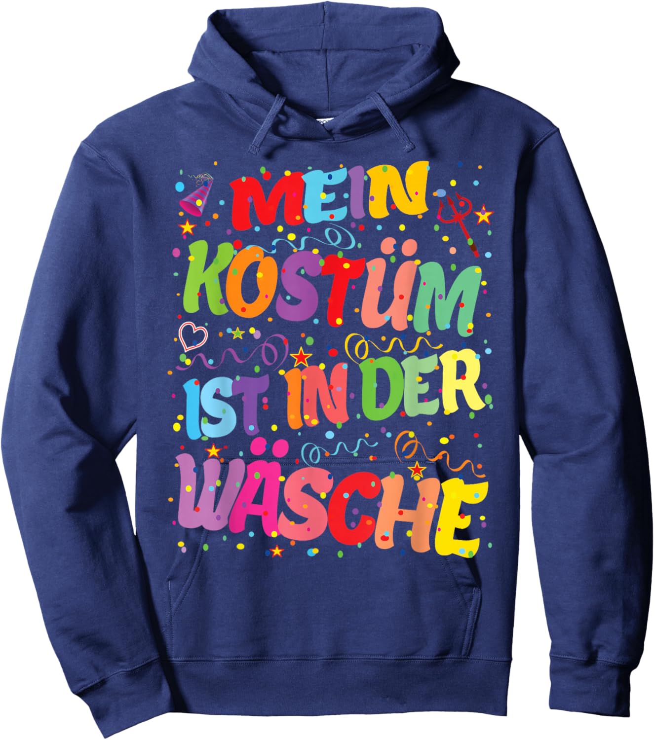 Carnival Costume My Costume is in the Laundry Fancy Dress Hits Hoodie - Hoodie | Navy