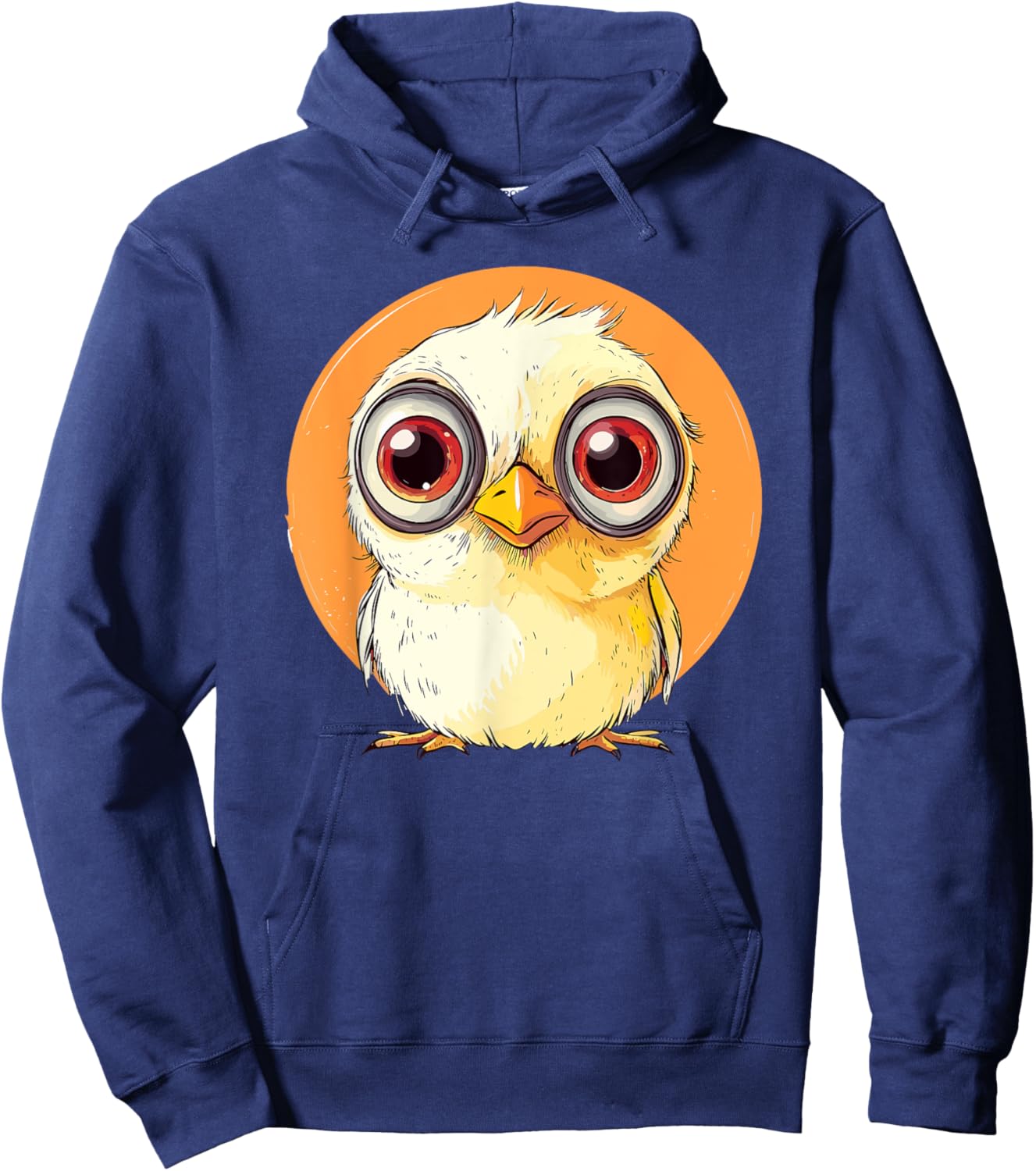 Cute Big-Eyed Bird Hoodie - Hoodie | Navy