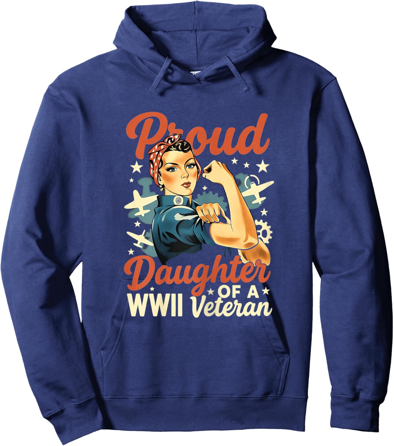 Proud Daughter of a WWII Veteran Hoodie - Hoodie | Navy