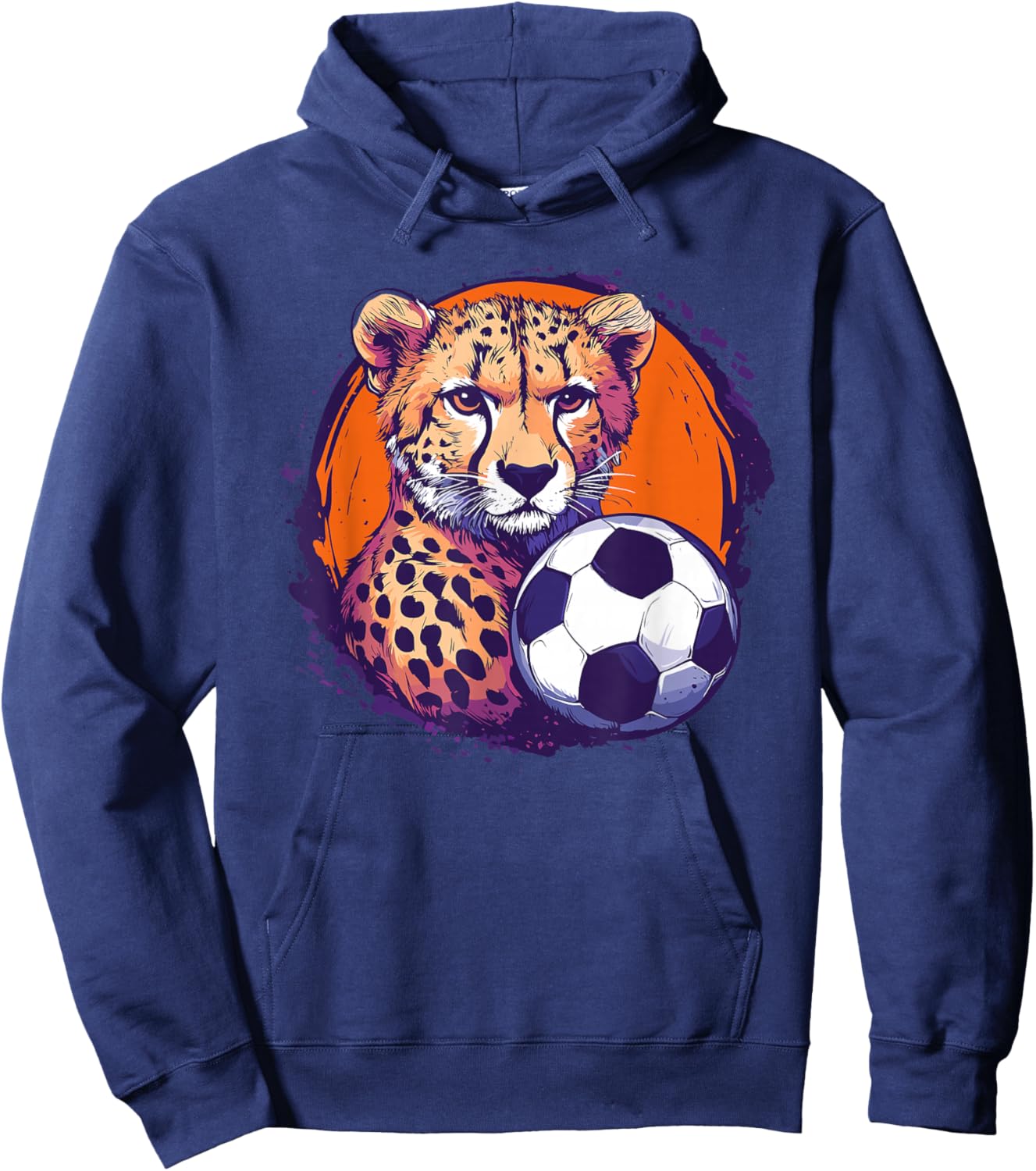 Cheetah Soccer Spirit Hoodie - Hoodie | Navy