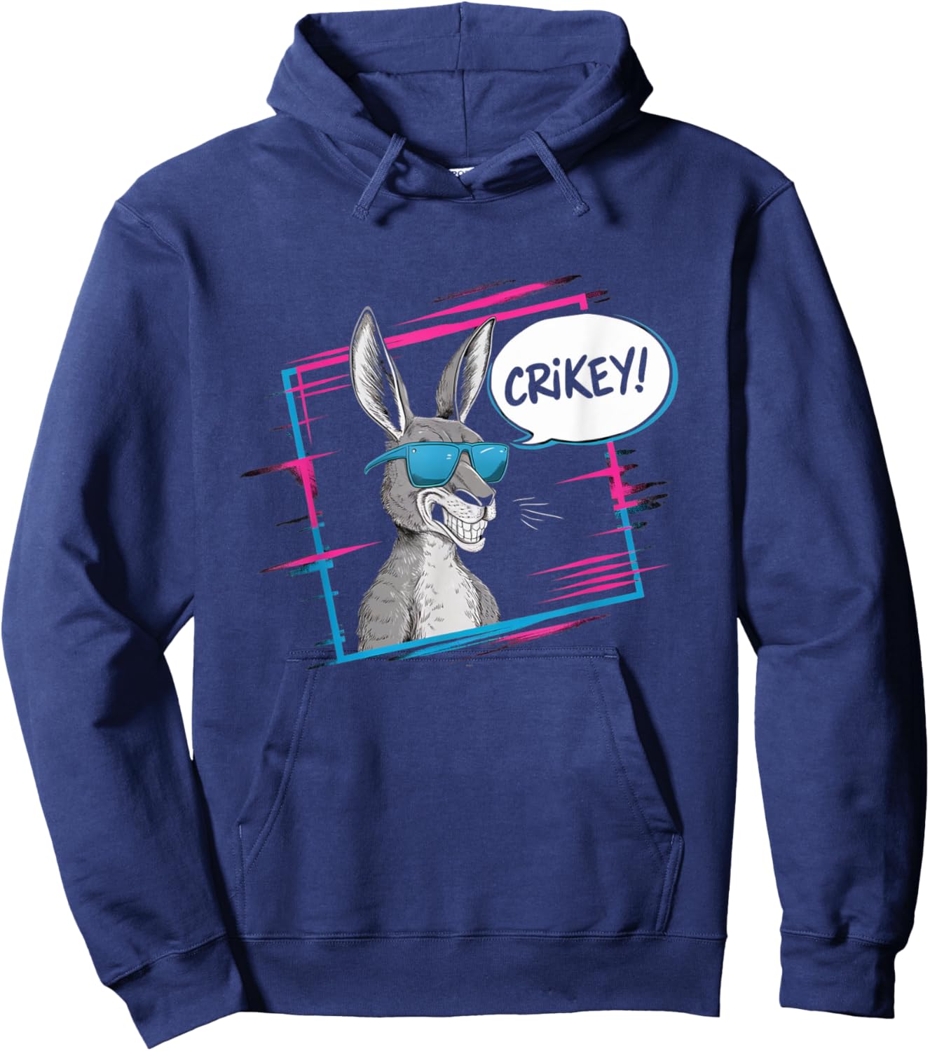 Crikey Australian Slang Product Funny Aussie Slang Down Hoodie - Hoodie | Navy