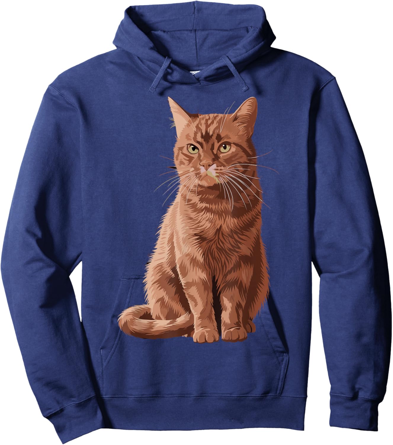 Orange Tabby Cat Orange Cat Hoodie - Hoodie | Navy