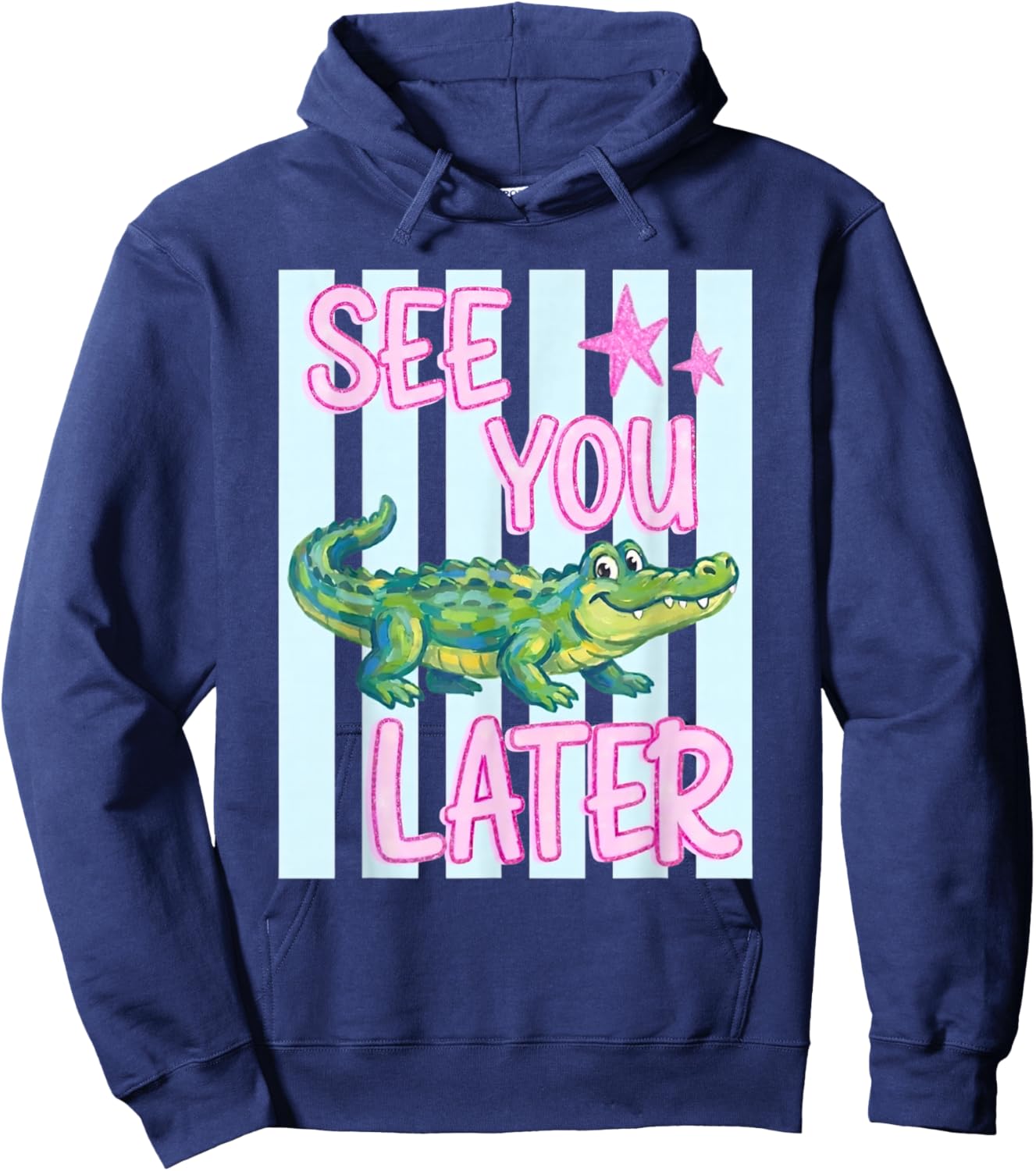 See You Later Teacher Summer Alligator Last Day of School Hoodie - Hoodie | Navy