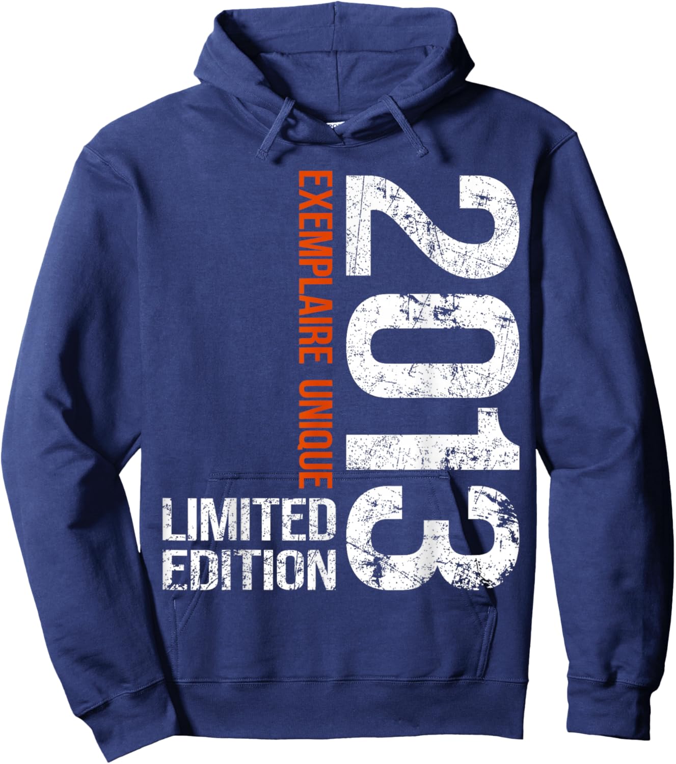12th Anniversary 2013 Vintage 12 Years Boy and Girl 2013 Hoodie - Hoodie | Navy